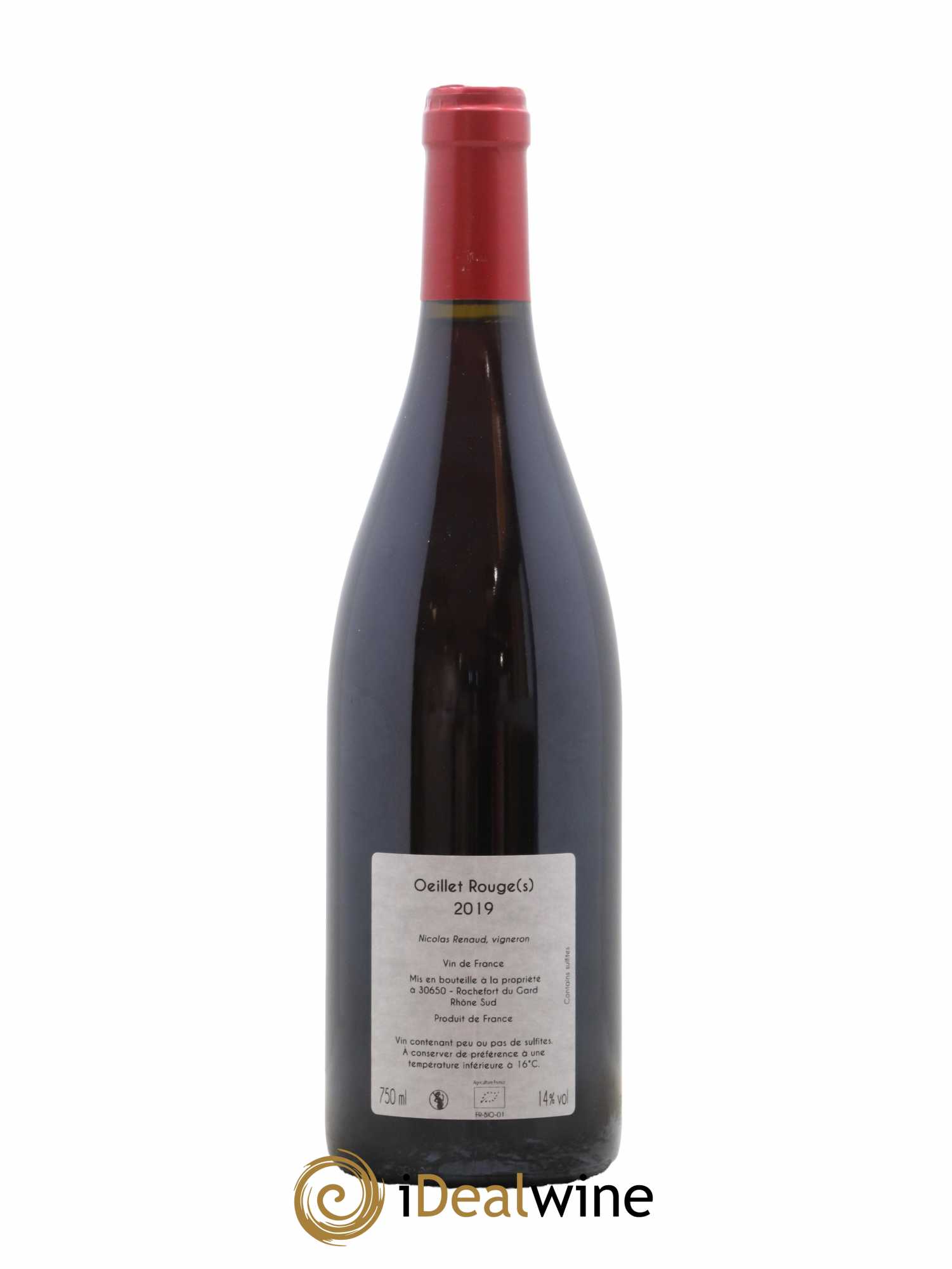 Vin de France Clos des Grillons Oeillet Rouge(s) 2019 - Lotto di 1 bottiglia - 1