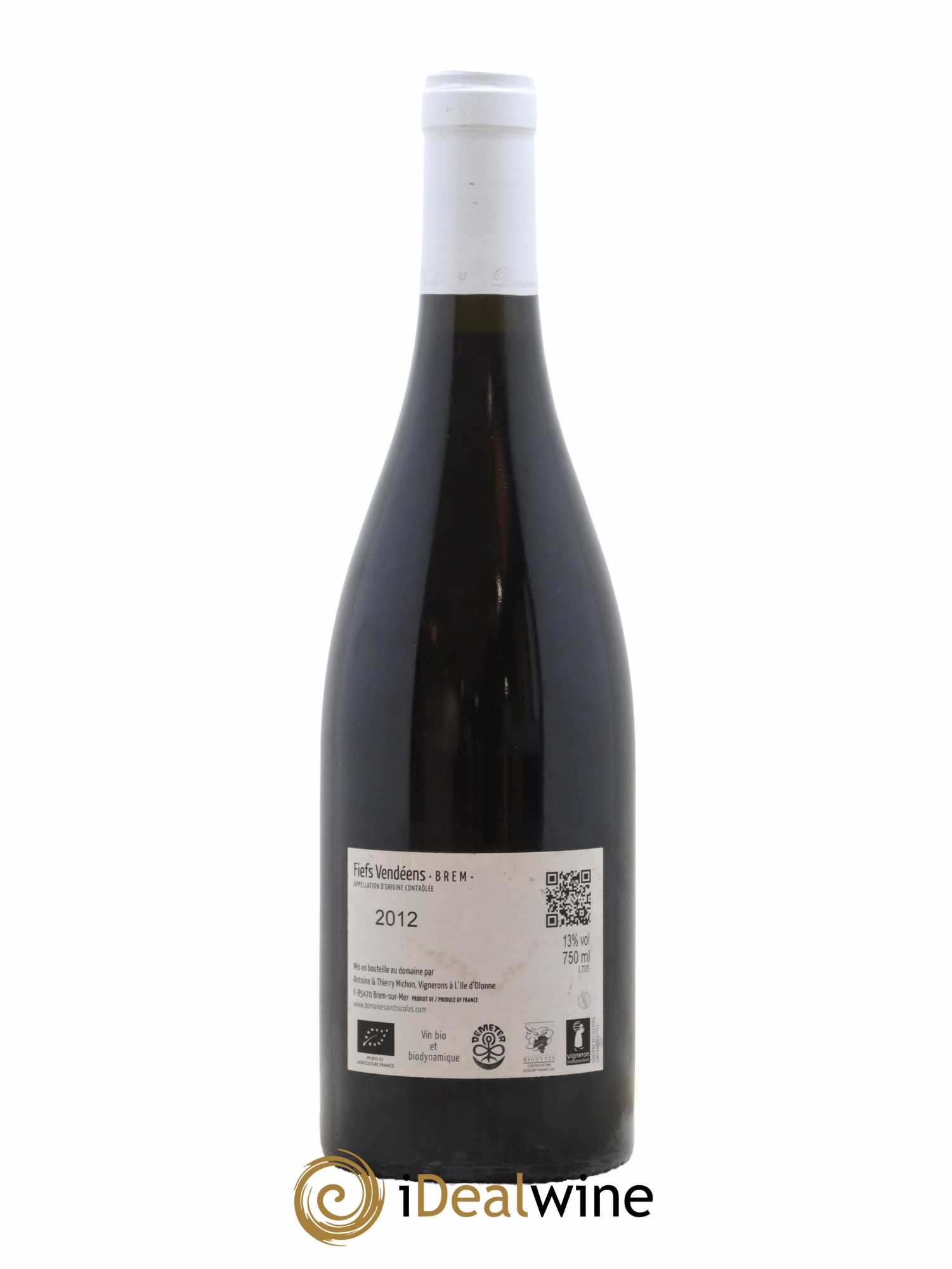 Fiefs Vendéens Domaine Saint Nicolas Fiefs Vendeens La Grande Piece 2012 - Lot de 1 bouteille - 1