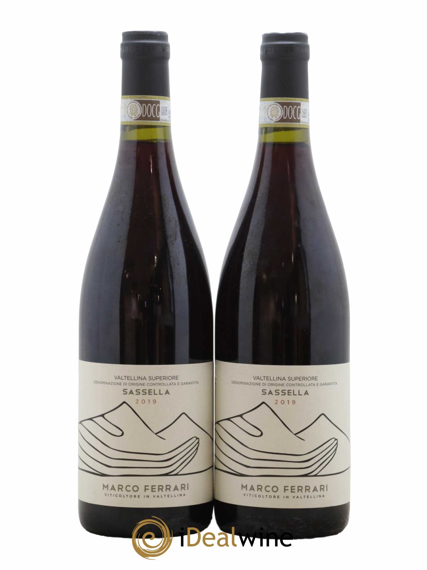 Italie Valtellina Superiore Sassella Marco Ferrari 2019 - Lot de 2 bouteilles - 0