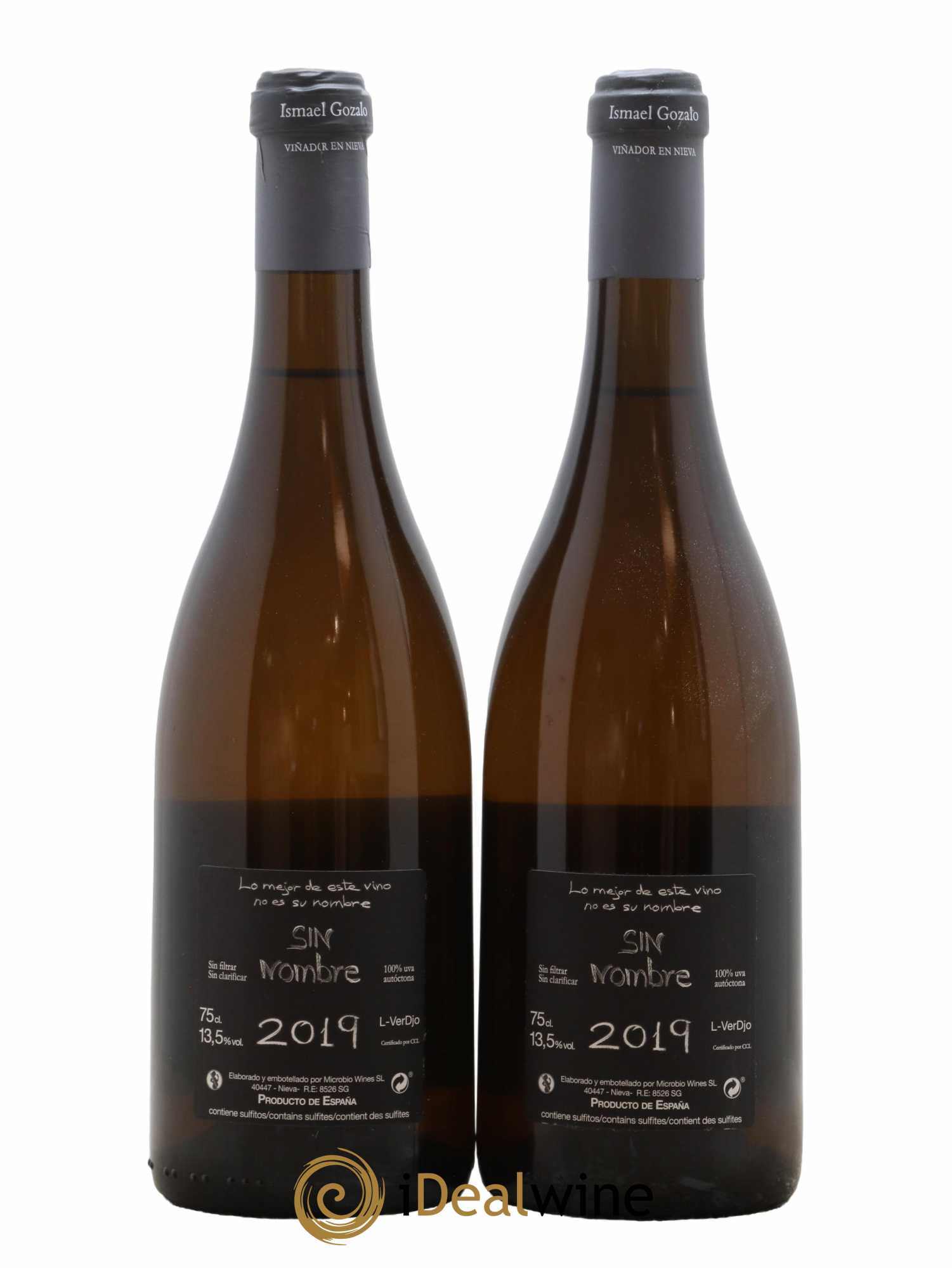 Espagne Castilla y Leon Sin Nombre Ismael Gozalo 2019 - Posten von 2 Flaschen - 1