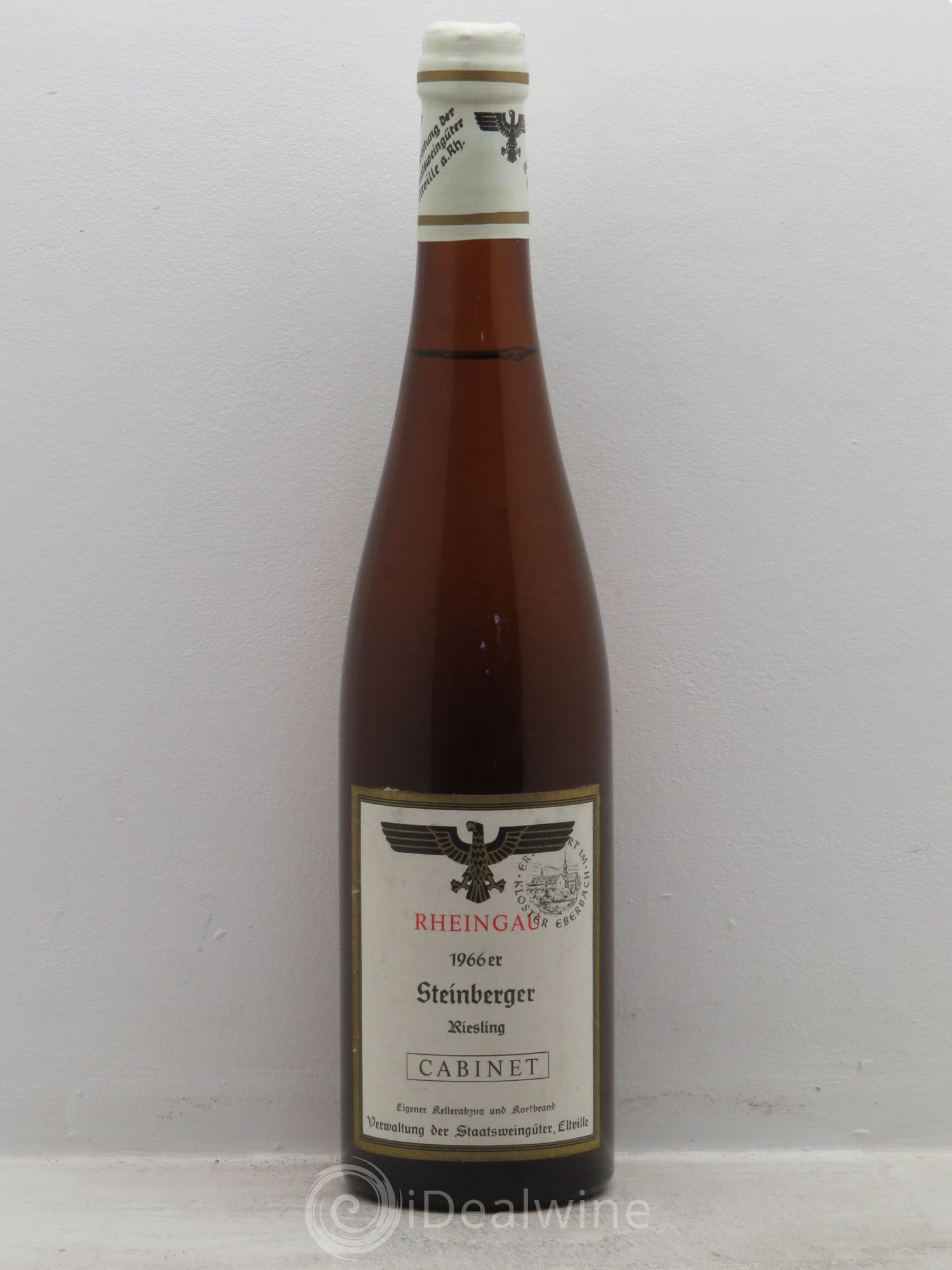 Allemagne Mosel-Saar Rheingau Steinberger Cabinet Verst Kloster Eberbach 1966 - Posten von 1 Flasche - 0
