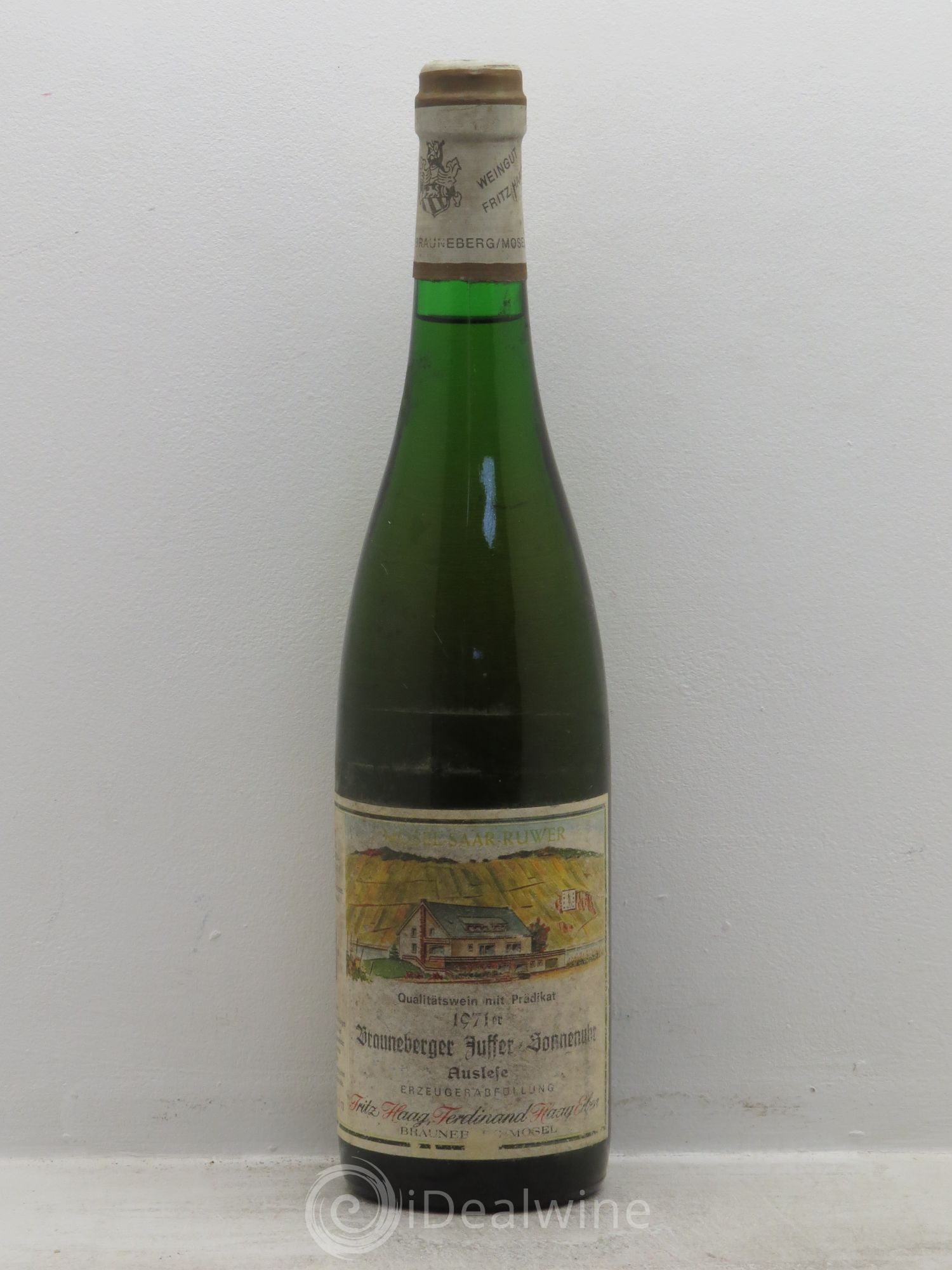 Allemagne Mosel-Saar Mosel Brauneberger Juffer-Sonnenuhr Riesling Auslese Fritz Haag 1971 - Posten von 1 Flasche - 0
