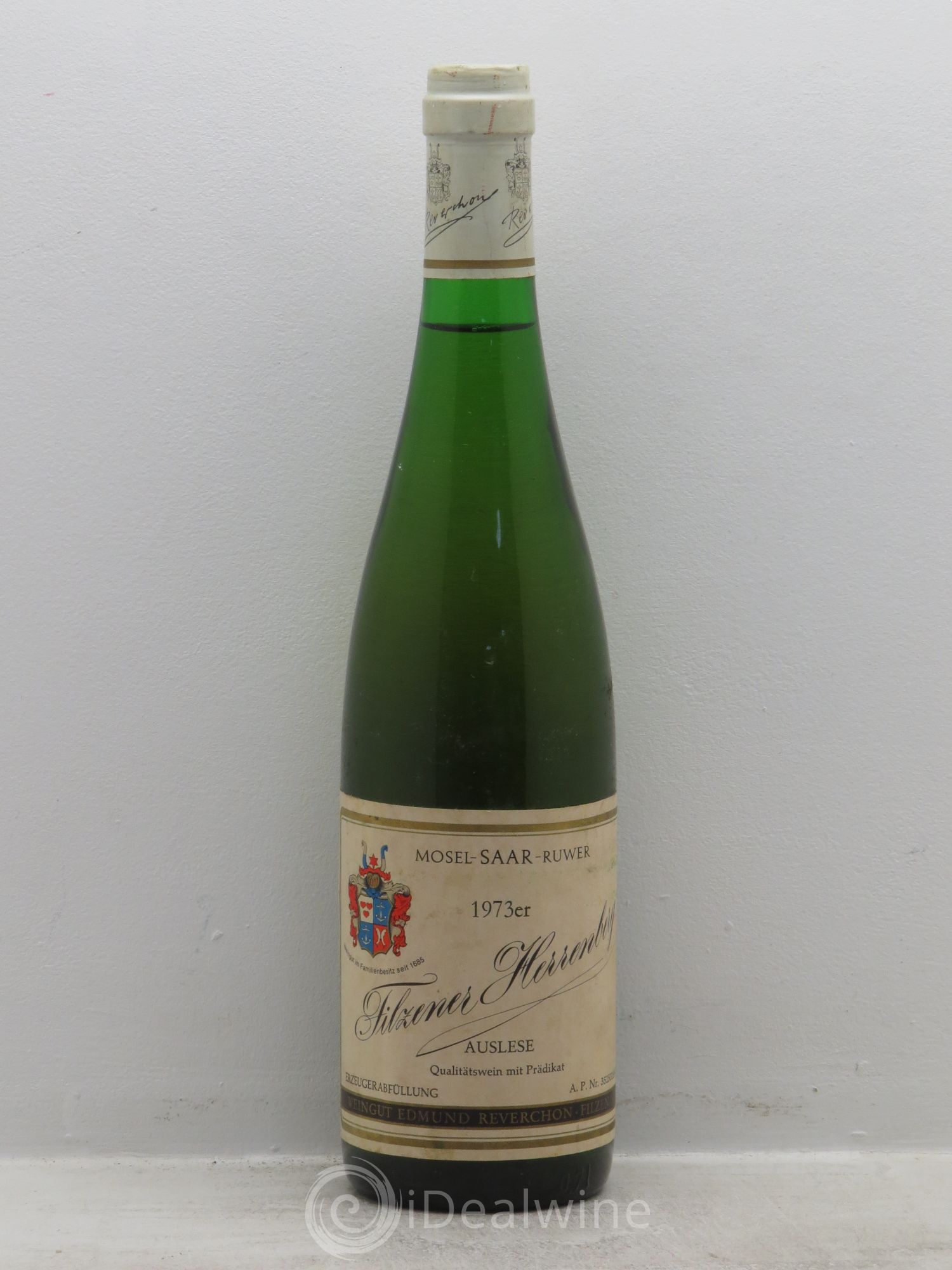 Allemagne Mosel-Saar Saar Filzener Herrenberg Auslese Reverchon (sans prix de réserve) 1973 - Posten von 1 Flasche - 0
