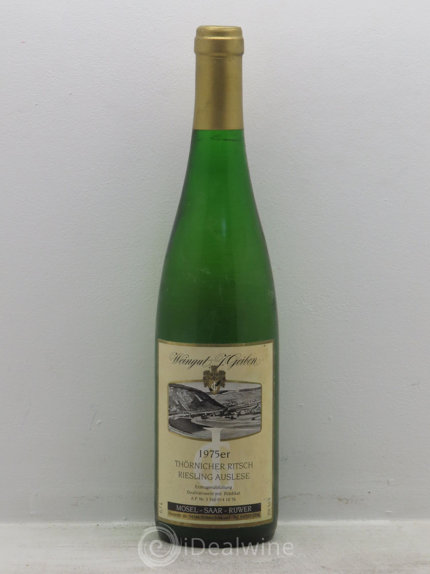 Allemagne Mosel-Saar Mosel Thörnicher Ritsch Riesling Auslese Geiben 1975 - Lot de 1 bouteille - 0