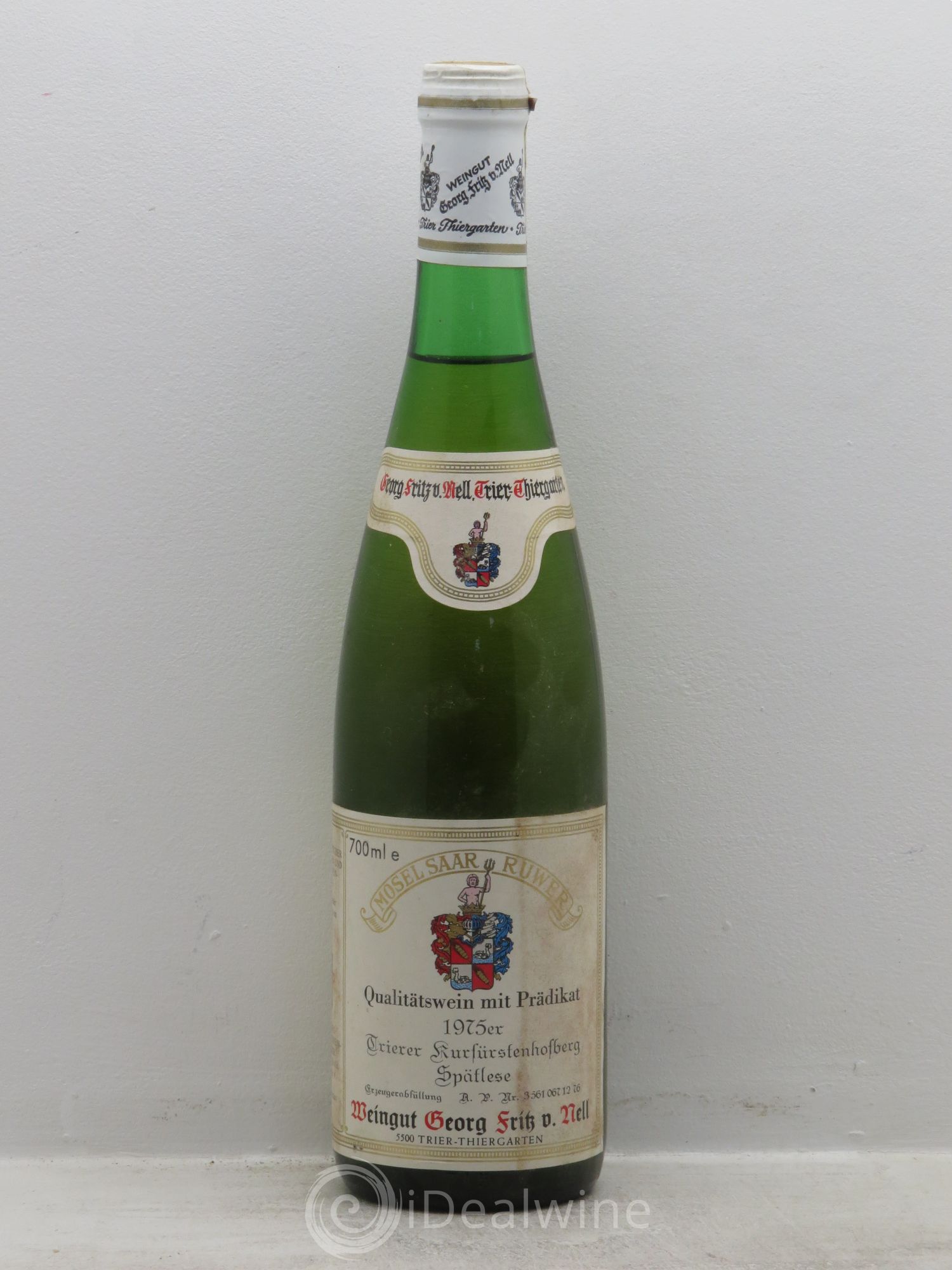 Allemagne Mosel-Saar Mosel Trierer Kurfürstenhofberg Spätlese von Nell Fritz 1975 - Posten von 1 Flasche - 0