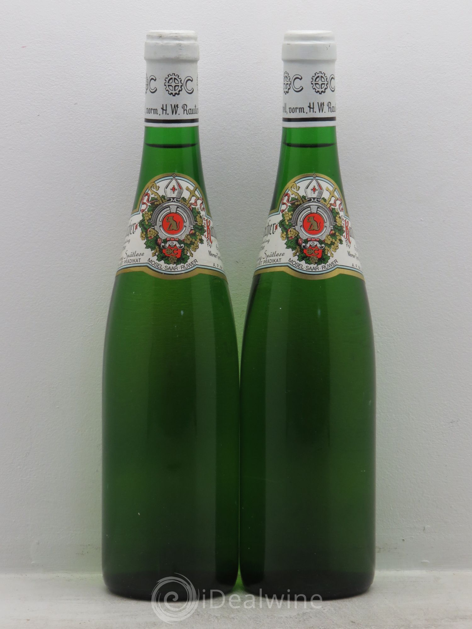 Allemagne Mosel-Saar Eitelsbacher Karthäuserhofberg Kronenberg Riesling Spätlese Karthäuserhof Mosel saar Ruwer 1975 - Posten von 2 Flaschen - 0