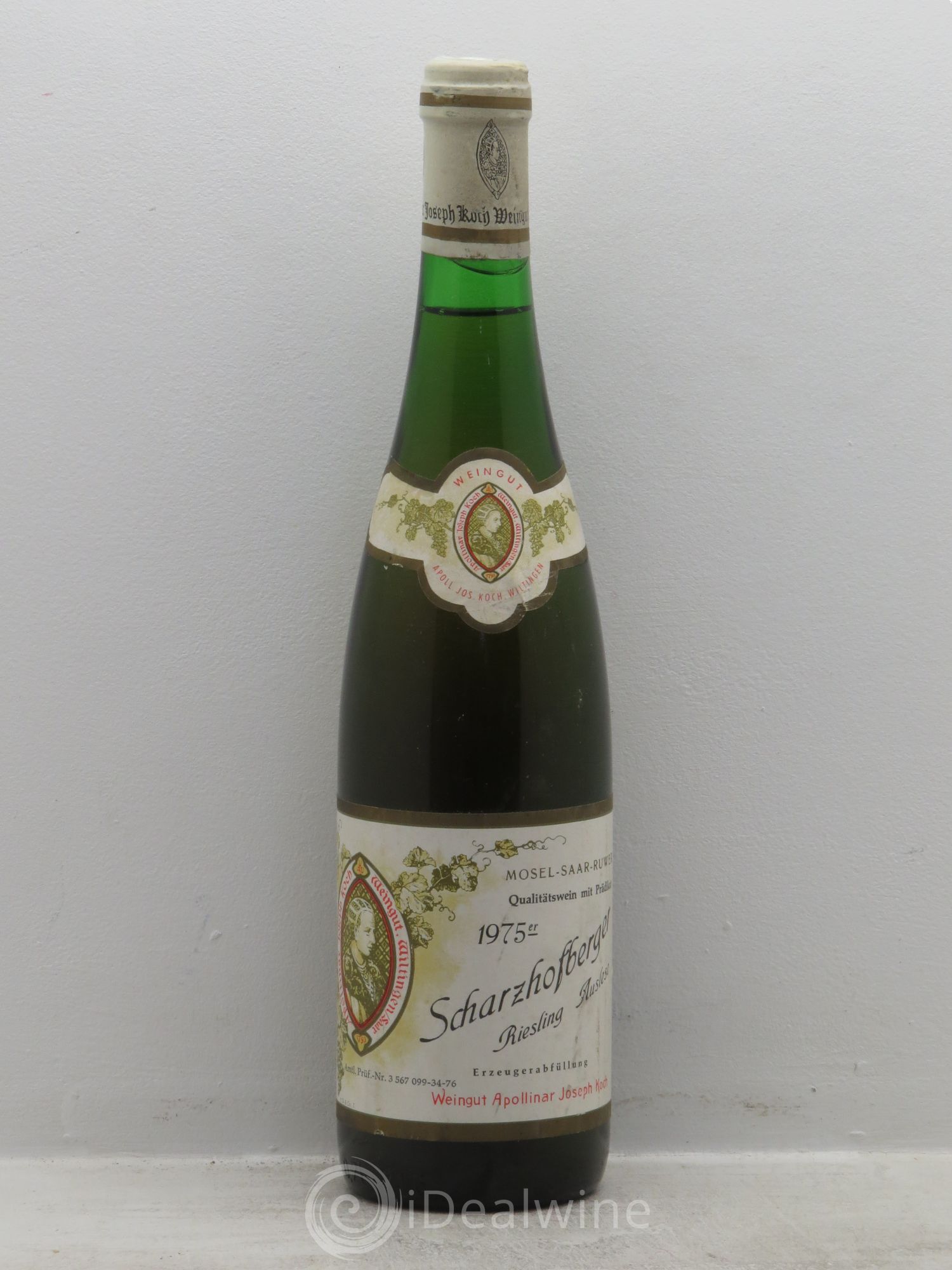 Allemagne Mosel-Saar Scharzhofberger Riesling Auslese Koch Mosel saar Ruwer 1975 - Posten von 1 Flasche - 0