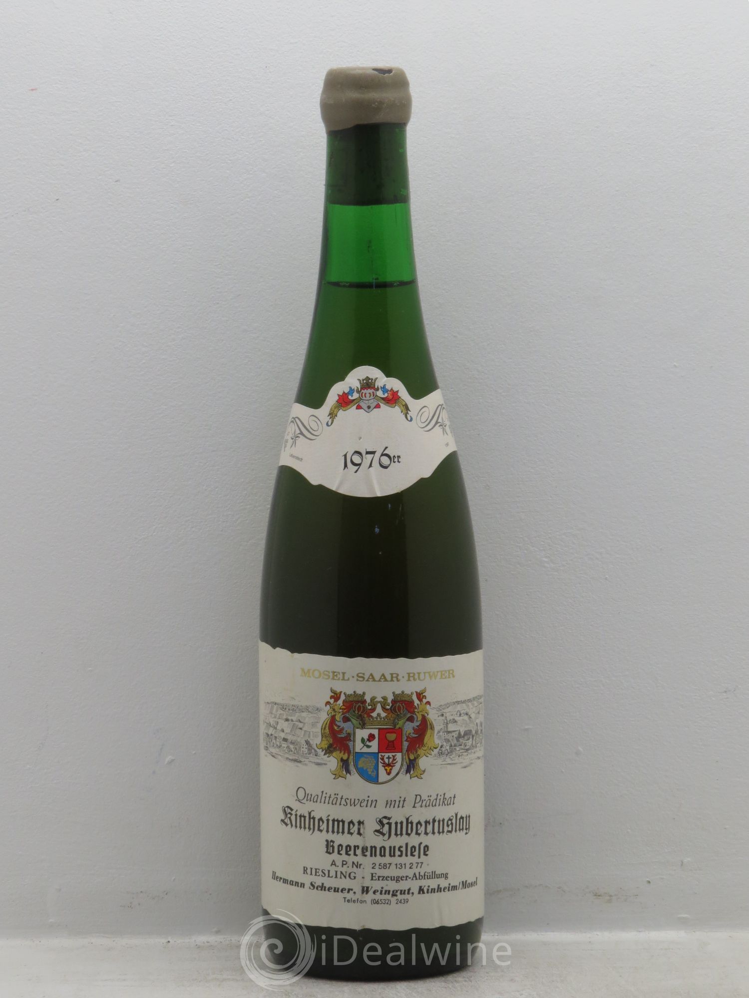 Allemagne Mosel-Saar Mosel Kinheimer Hubertuslay Riesling Beerenauslese Scheuer Hermann 1976 - Posten von 1 Flasche - 0