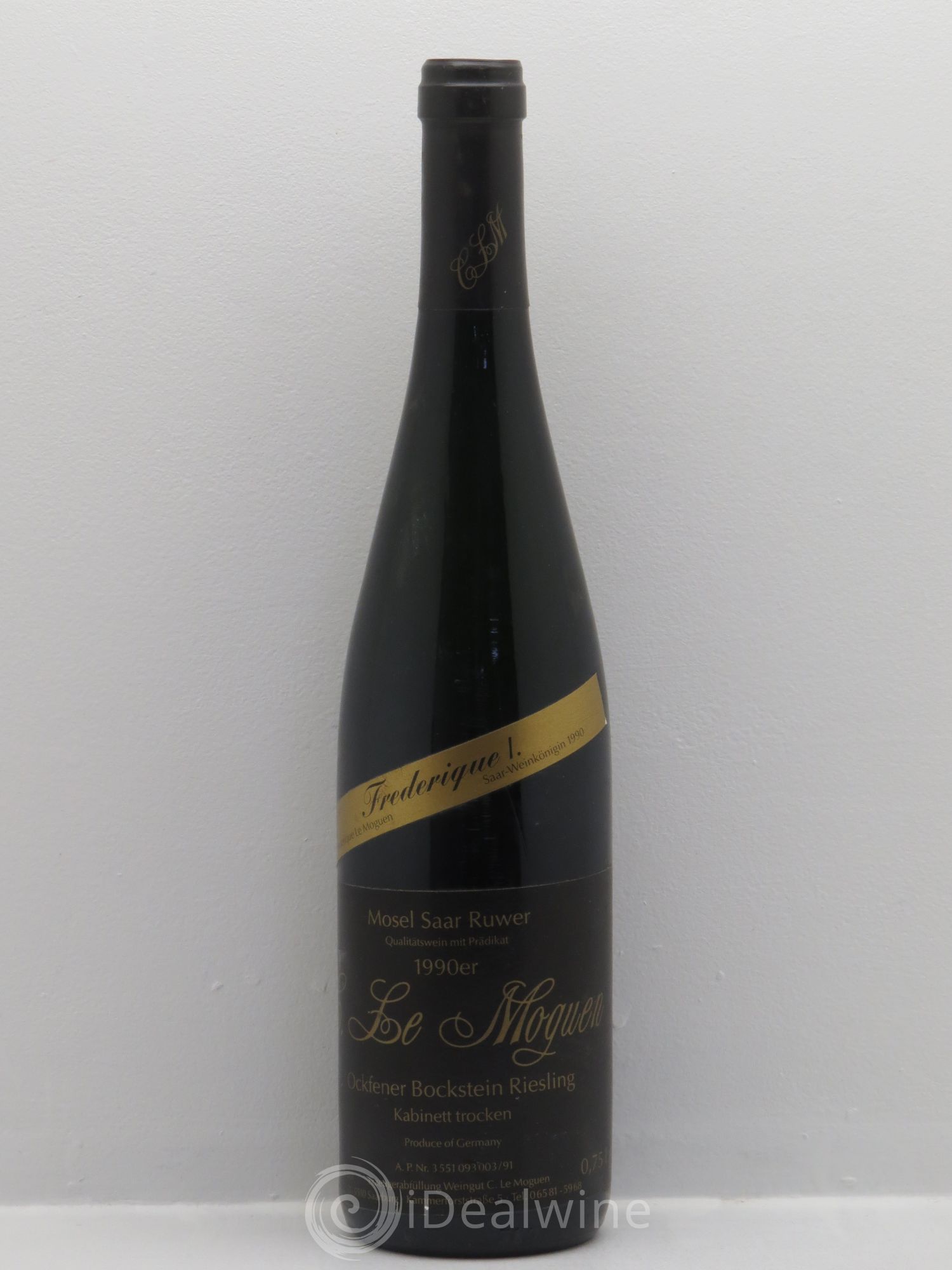 Allemagne Mosel-Saar Saar Ockfener Bockstein Riesling Kabinett Trocken Le Moguen (sans prix de réserve) 1990 - Posten von 1 Flasche - 0