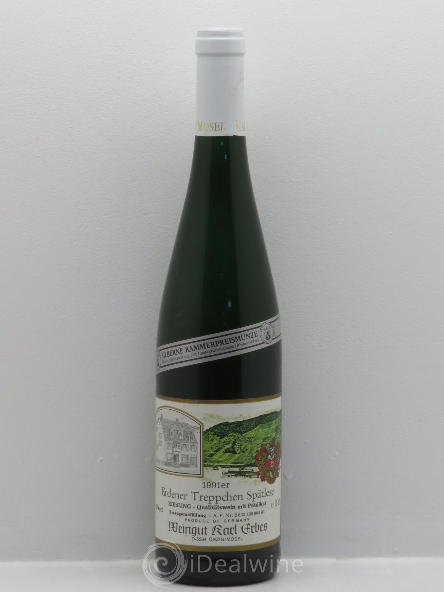 Allemagne Mosel-Saar Mosel Erdener Treppchen Riesling Spätlese Karl Erbes 1991 - Posten von 1 Flasche - 0