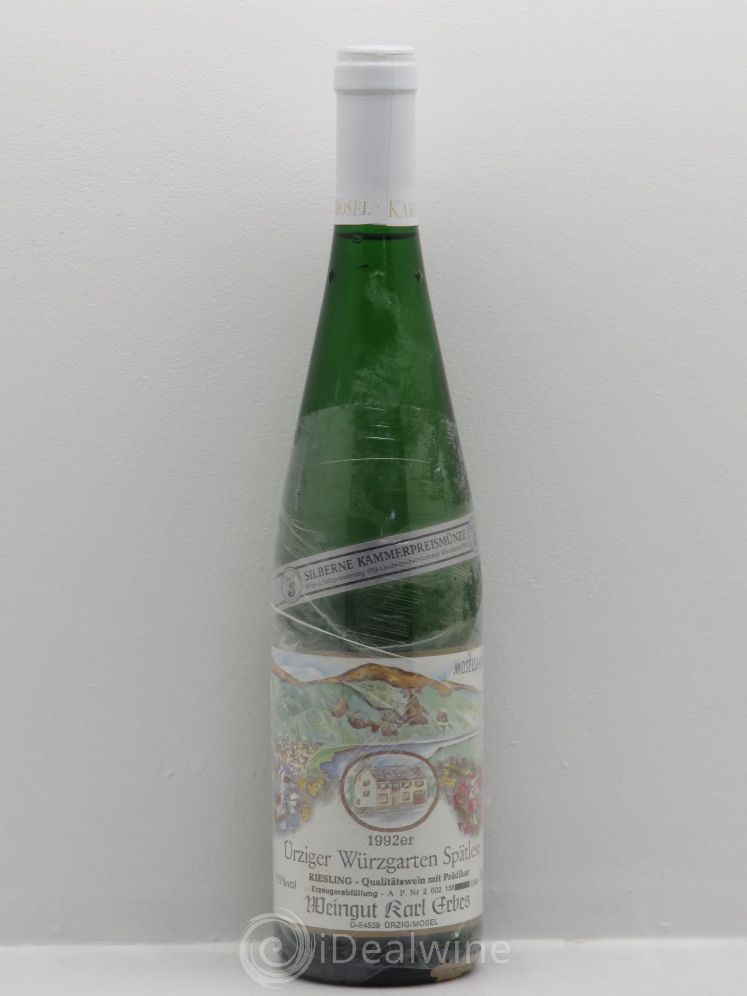 Allemagne Mosel-Saar Mosel Ürziger Würzgarten Riesling Spätlese Karl Erbes 1992 - Posten von 1 Flasche - 0