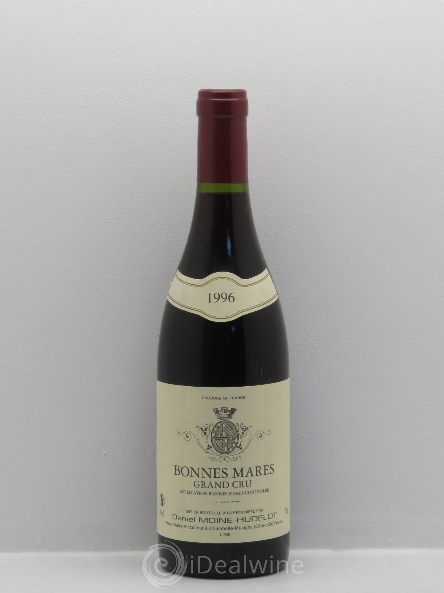Bonnes-Mares Grand Cru Moine-Hudelot 1996 - Lot de 1 bouteille - 0