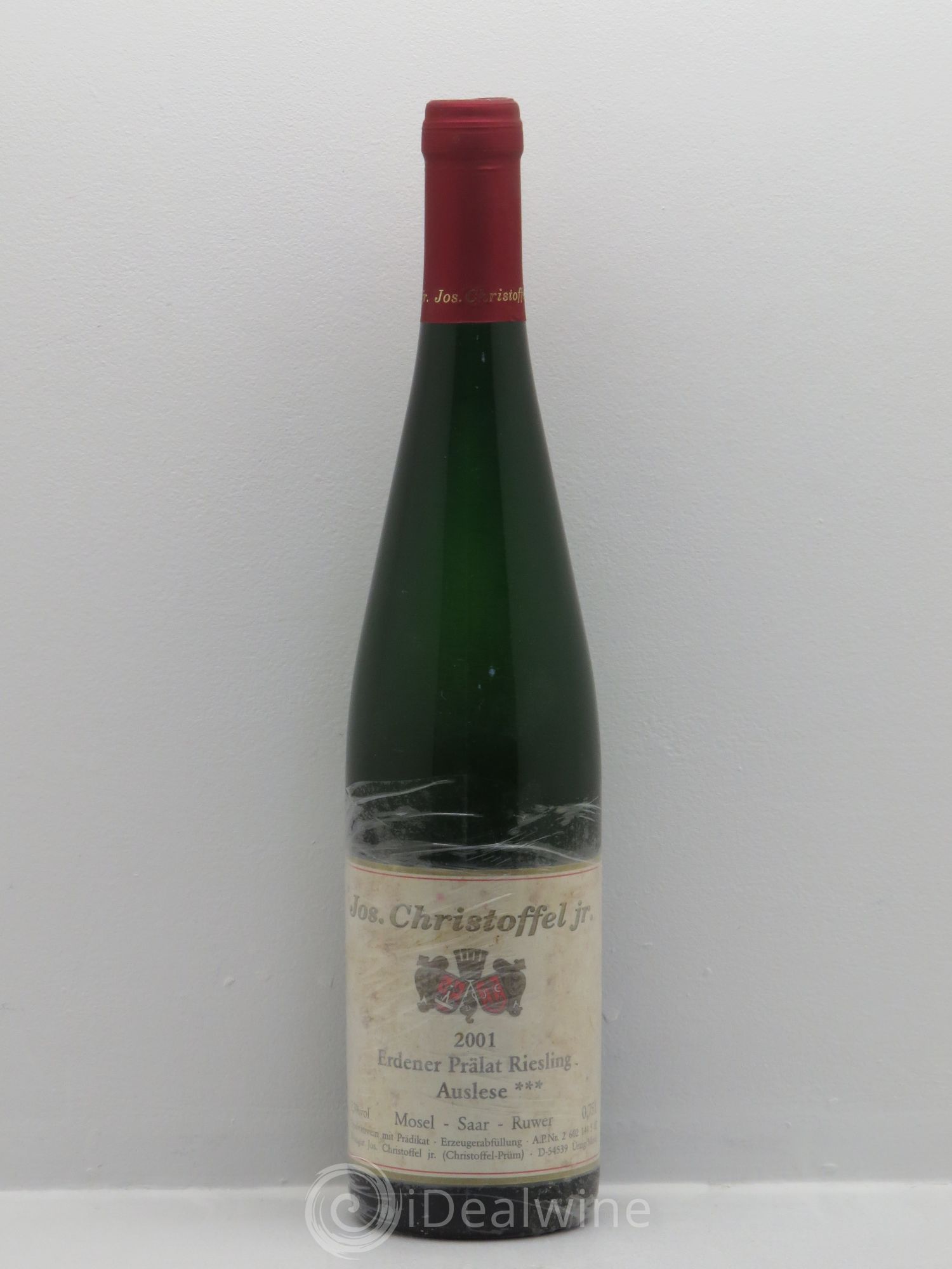 Allemagne Mosel-Saar Mosel Erdener Prälat Riesling Auslese *** Jos. Christoffel jr. 2001 - Posten von 1 Flasche - 0