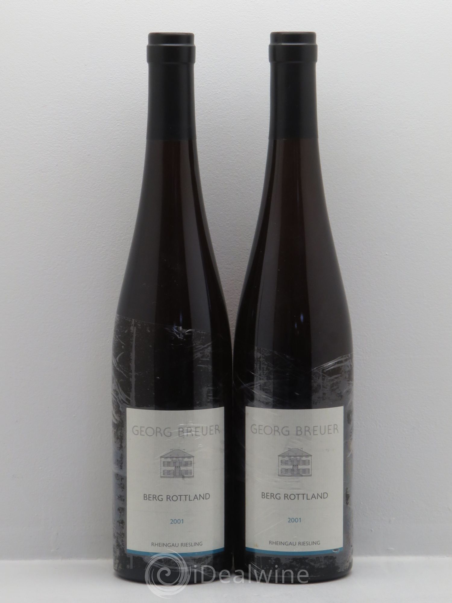 Allemagne Mosel-Saar Rheingau Riesling Berg Rottland Breuer 2001 - Lot de 2 bouteilles - 0