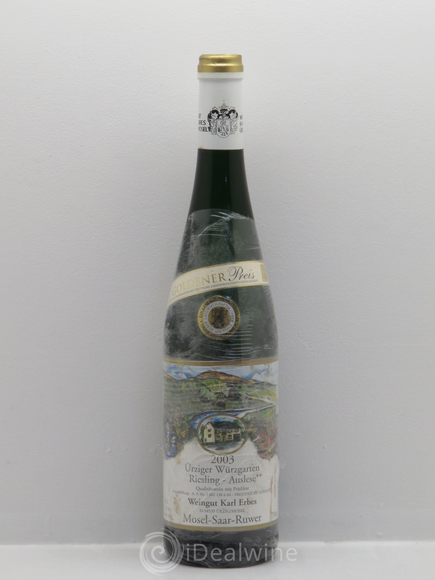 Allemagne Mosel-Saar Mosel Ürziger Würzgarten Riesling Auslese ** Karl Erbes 2003 - Posten von 1 Flasche - 0