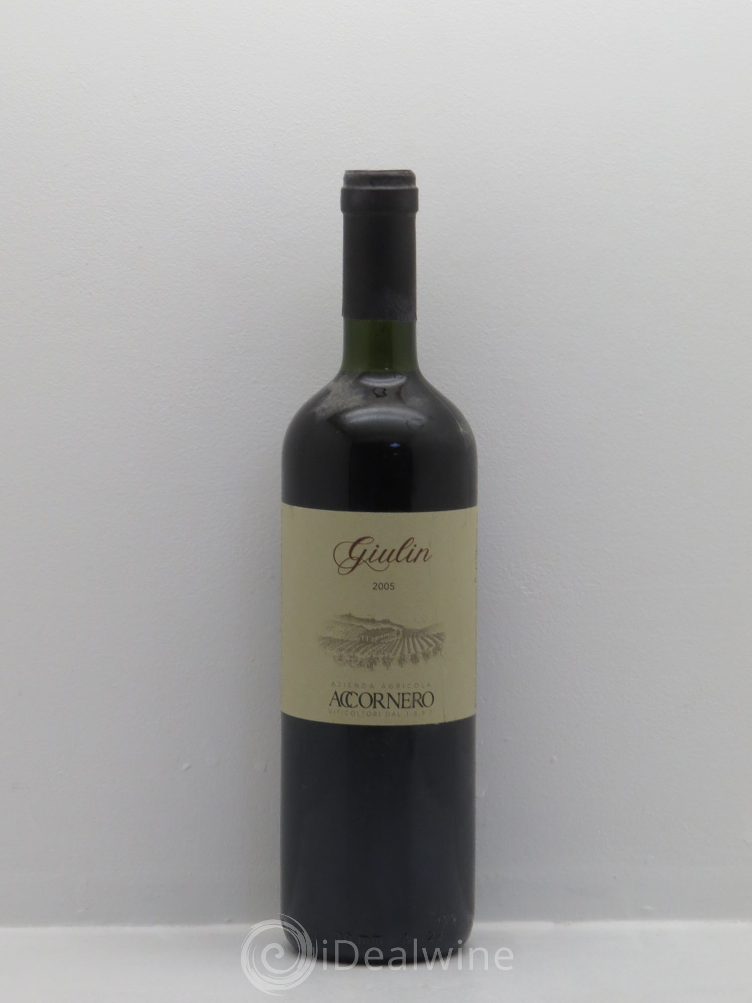Italie Barbera del Monferrato Giulin Accornero 2005 - Posten von 1 Flasche - 0