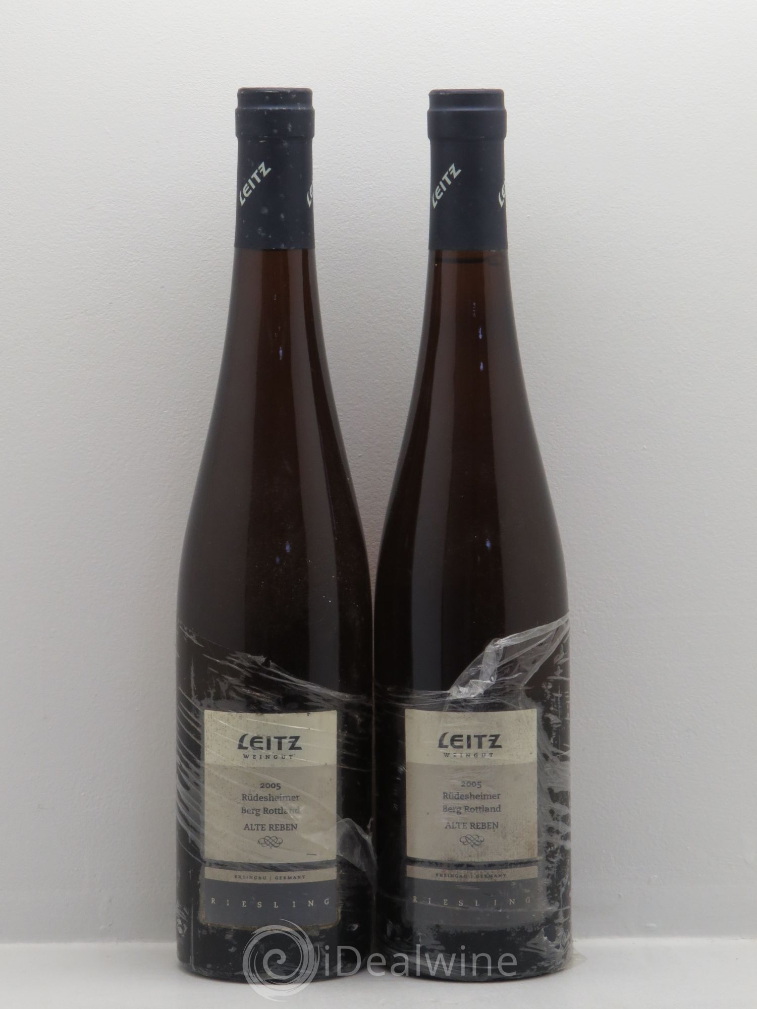 Allemagne Mosel-Saar Rheingau Rüdesheimer Berg Rottland Riesling Trocken Alte Reben Leitz Leitz 2005 - Lot de 2 bouteilles - 0