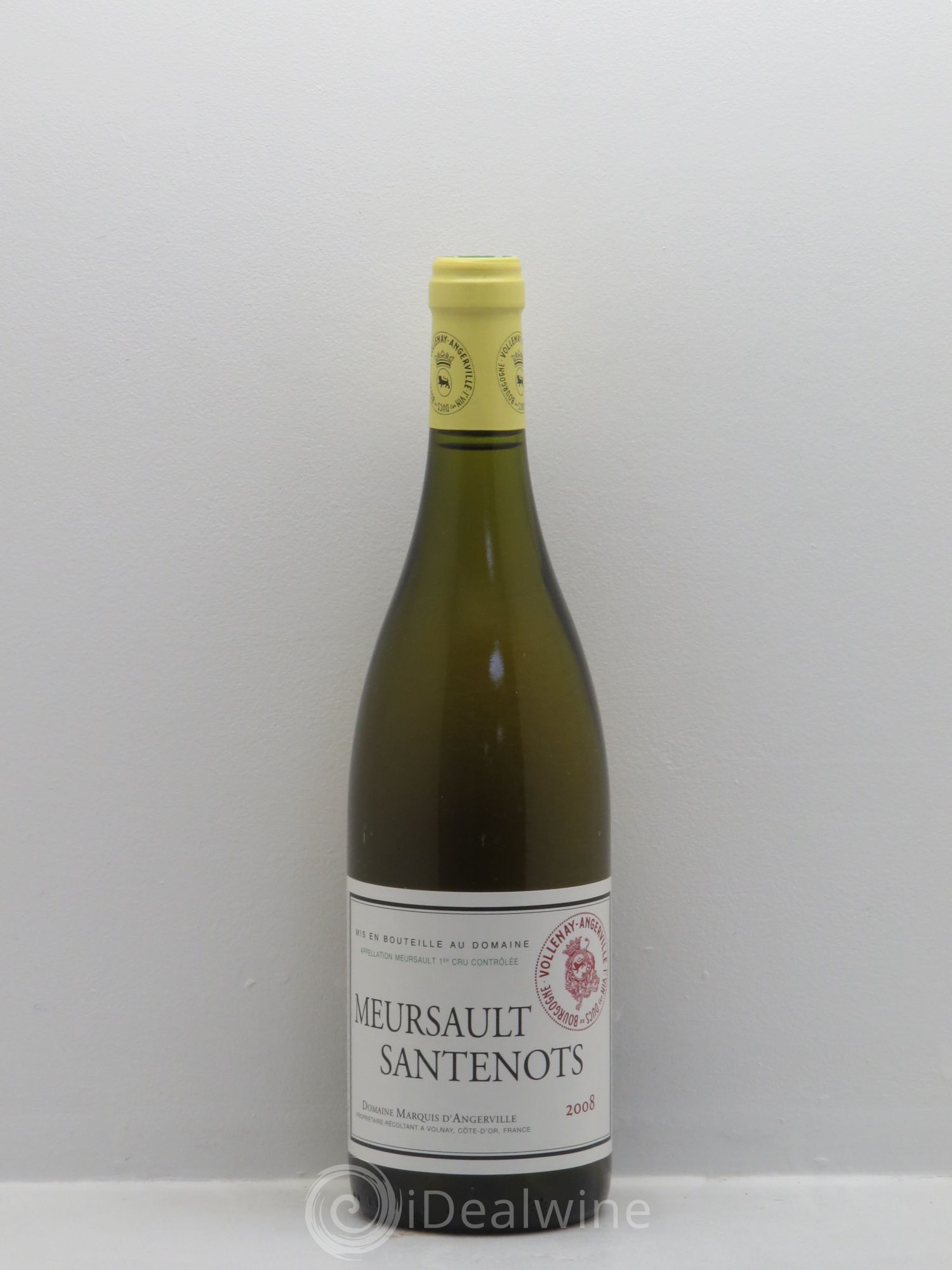 Meursault 1er Cru Santenots Marquis d'Angerville (Domaine) 2008 - Lot de 1 bouteille - 0