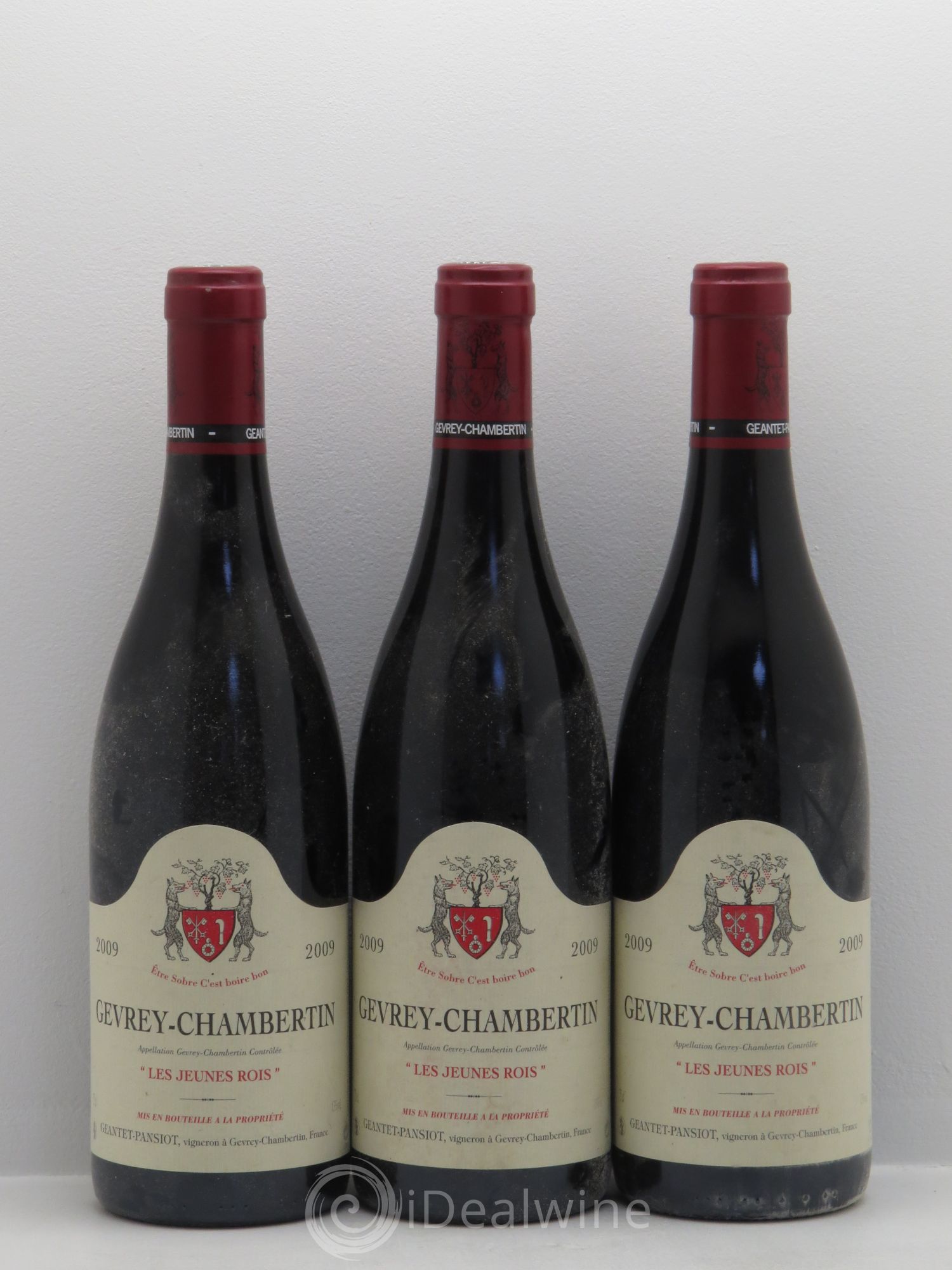 Gevrey-Chambertin Les Jeunes Rois Geantet-Pansiot 2009 - Lot de 3 bouteilles - 0