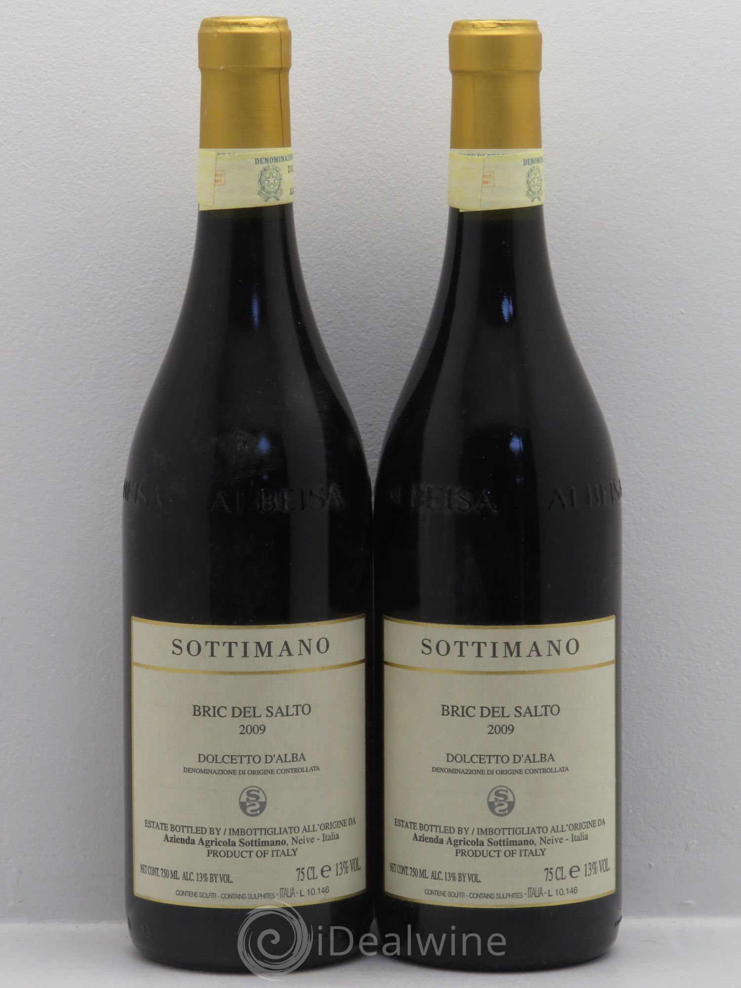 Italie Piémont Dolcetto d'Alba Bric del Salto Sottimano 2009 - Posten von 2 Flaschen - 0