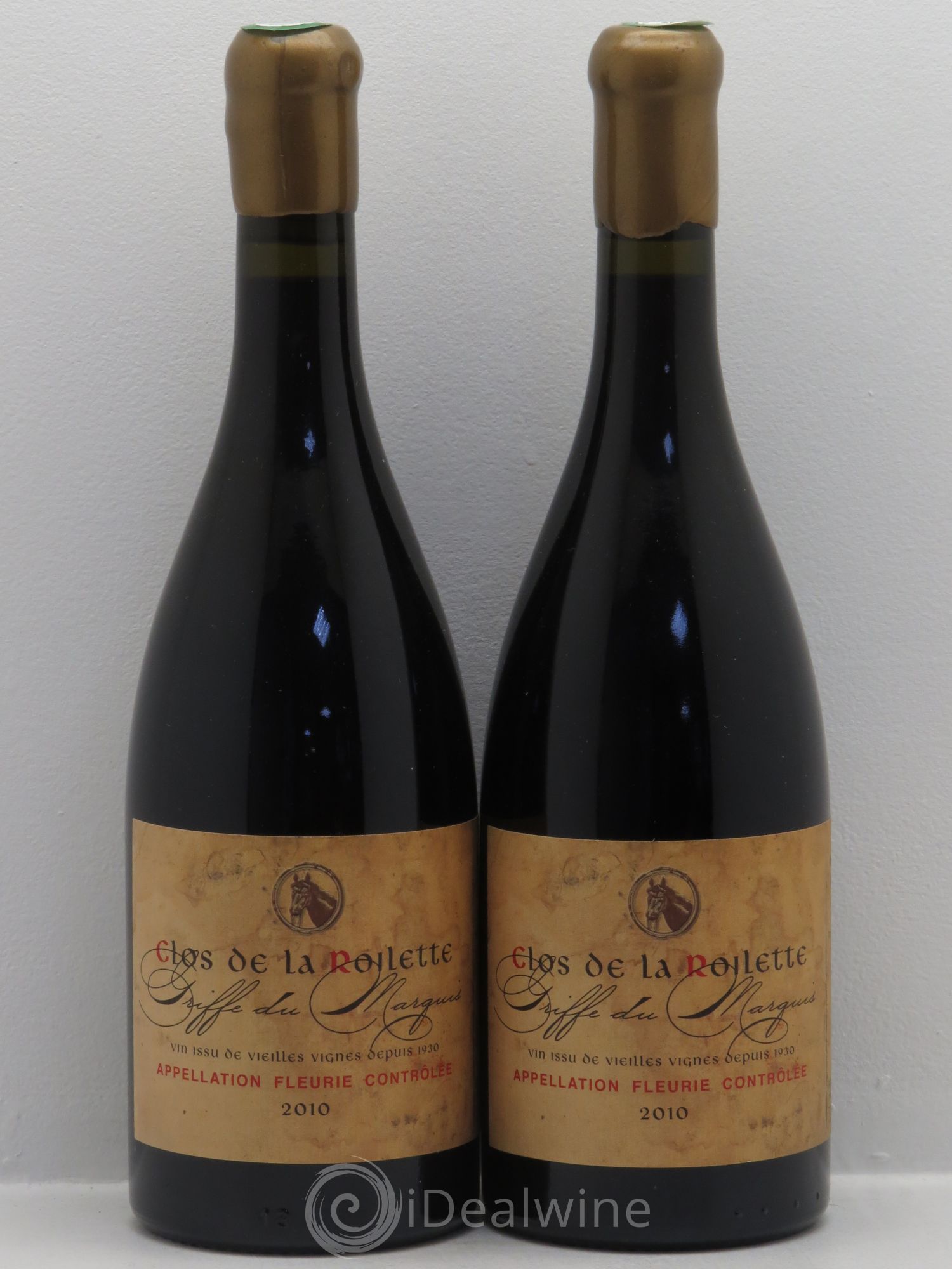 Fleurie La Griffe du marquis Clos de la Roilette 2010 - Posten von 2 Flaschen - 0