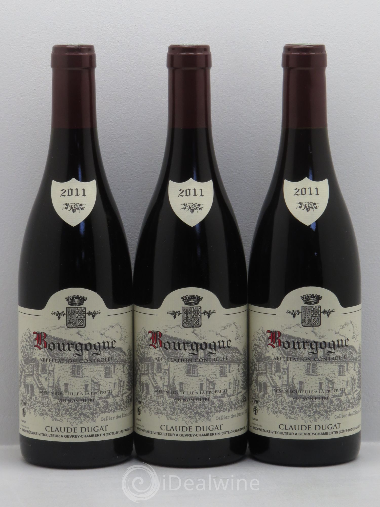 Bourgogne Claude Dugat 2011 - Lot de 3 bouteilles - 0