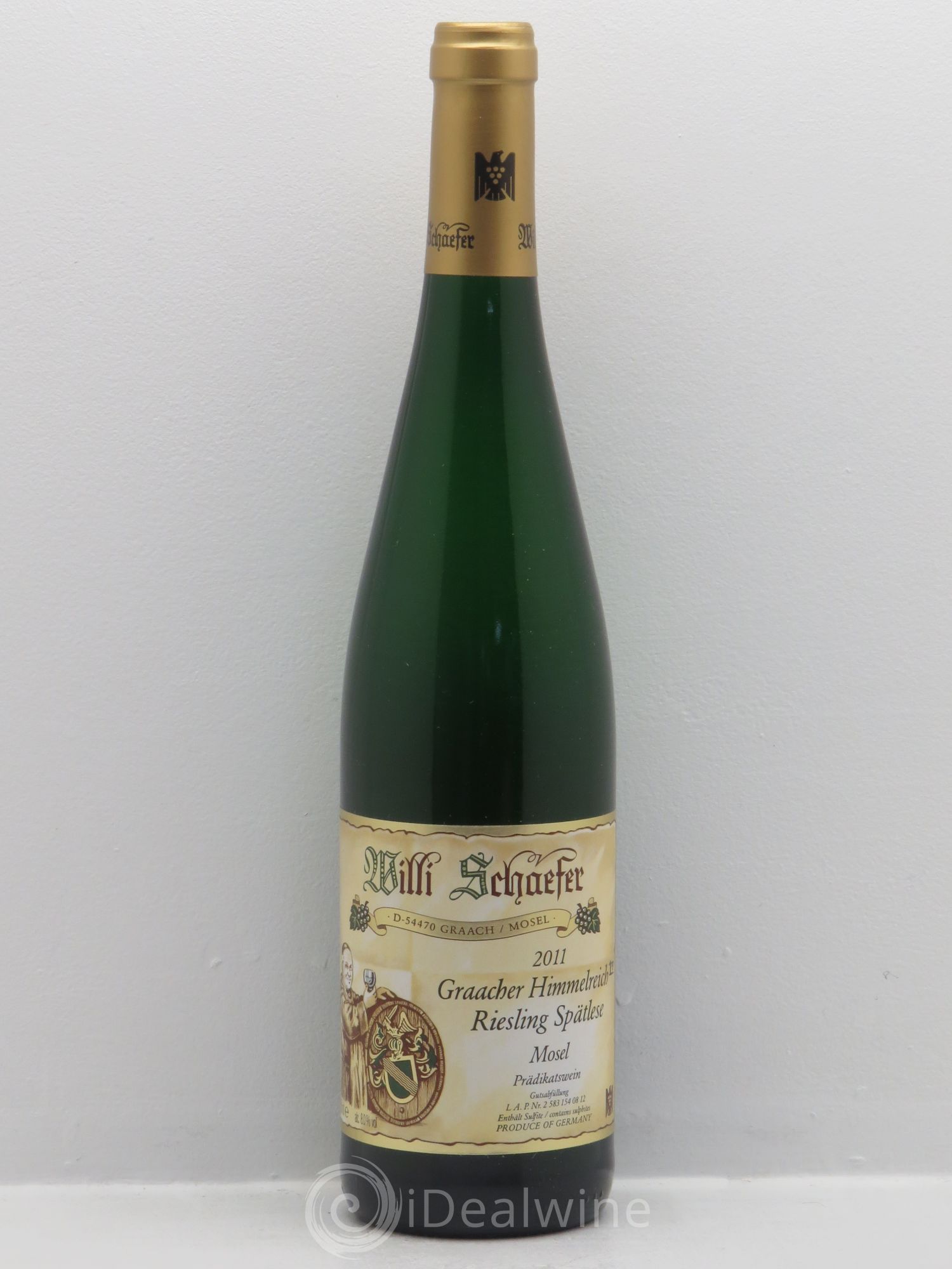Allemagne Mosel-Saar Mosel Graacher Himmelreich Riesling Spätlese Willi Schaefer Willi Schaefer 2011 - Posten von 1 Flasche - 0
