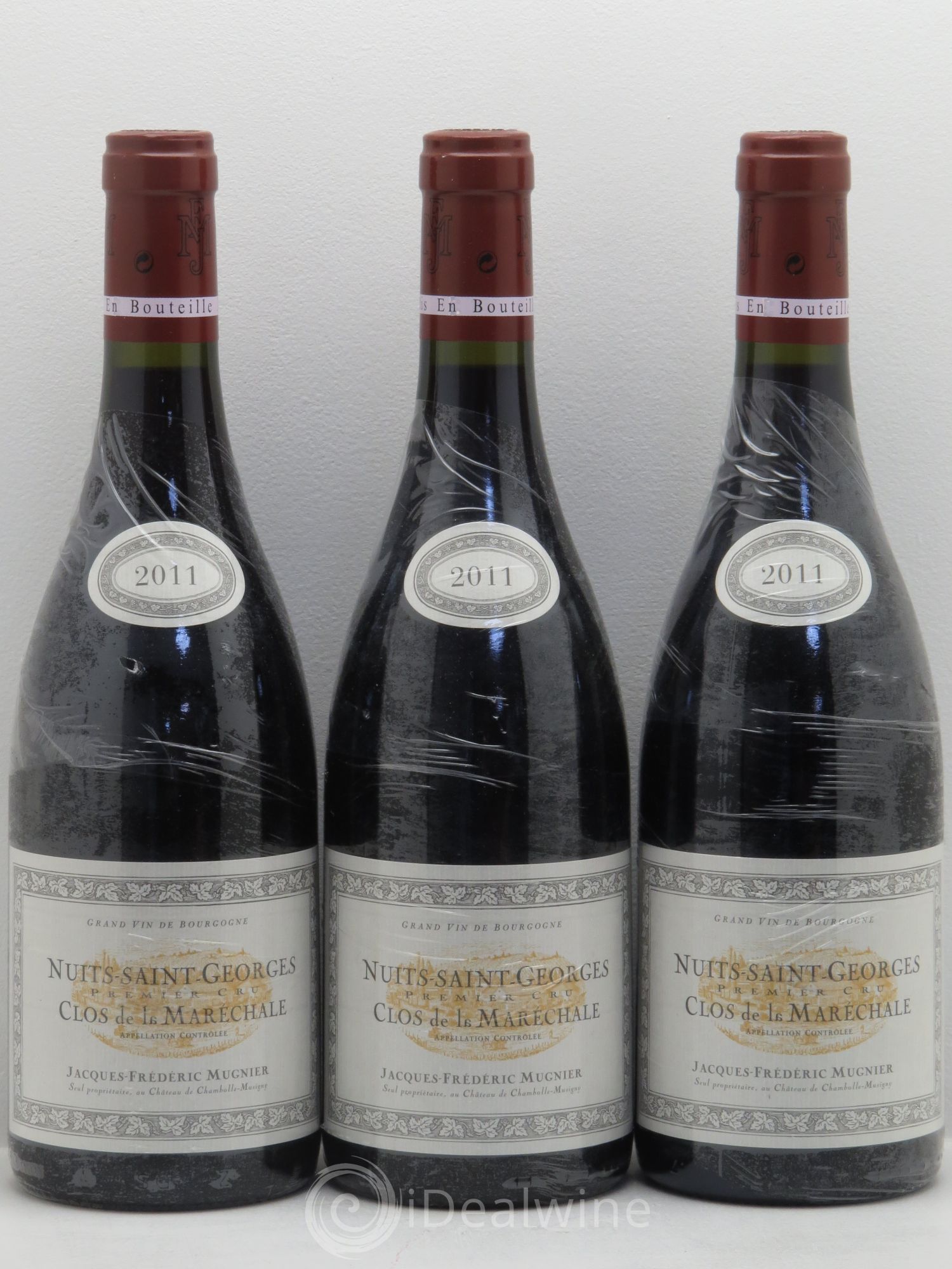 Nuits-Saint-Georges 1er Cru Clos de La Maréchale Jacques-Frédéric Mugnier 2011 - Lot de 3 bouteilles - 0