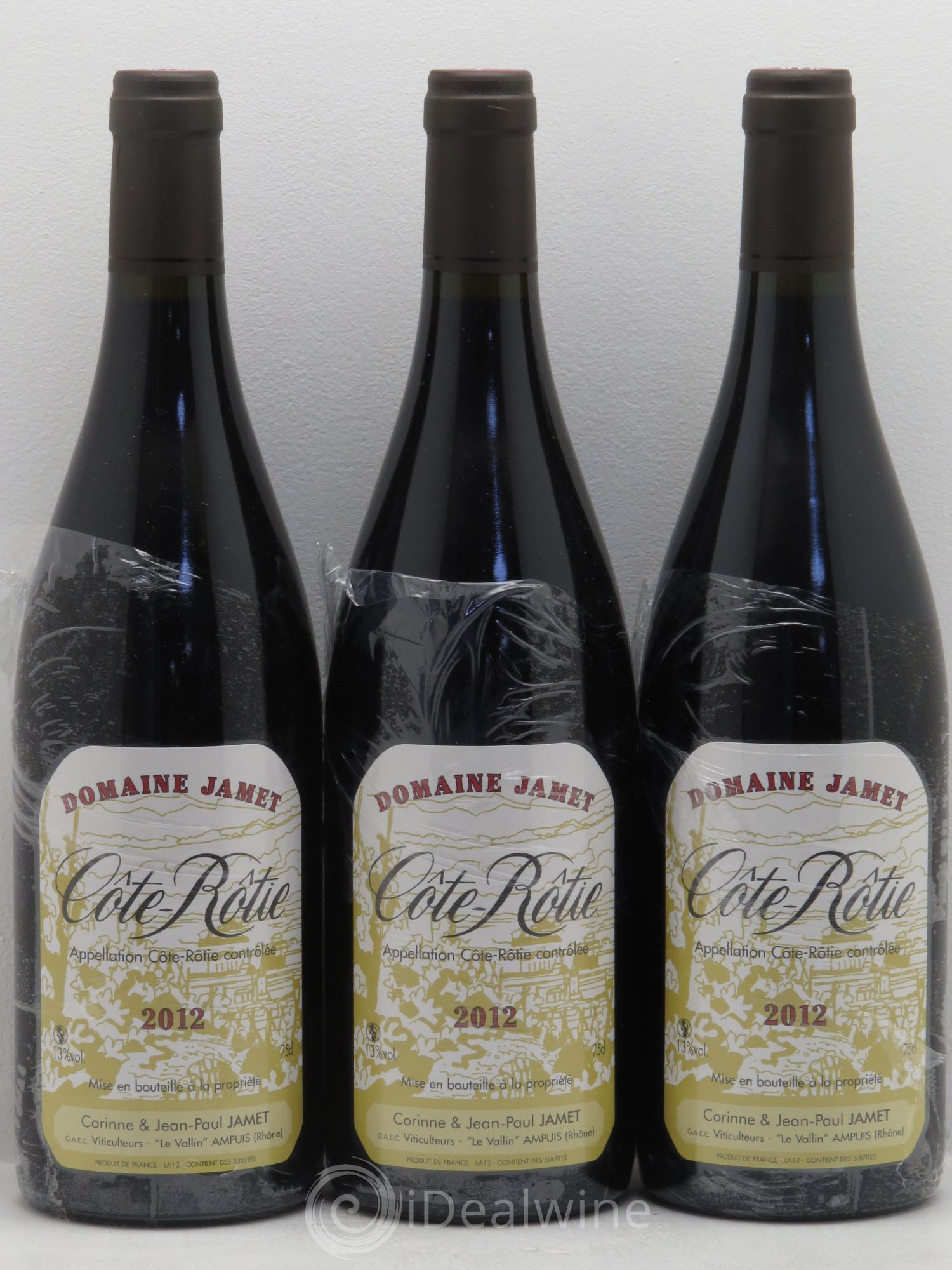 Côte-Rôtie Jamet (Domaine) 2012 - Lot de 3 bouteilles - 0