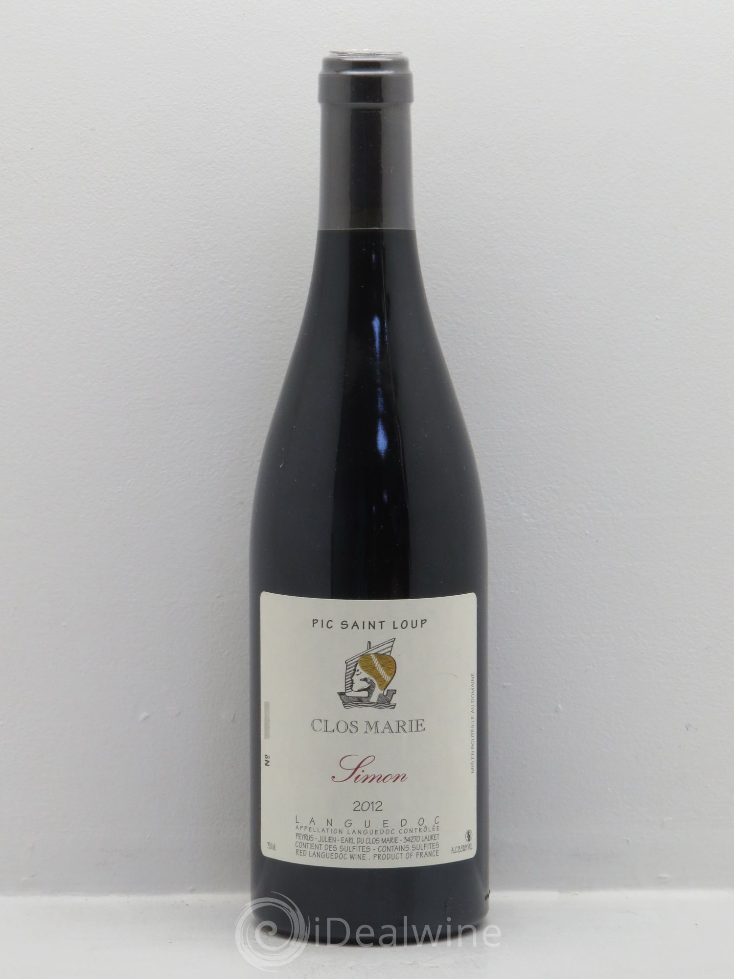 Pic Saint-Loup Clos Marie Cuvée Simon Christophe Peyrus et Françoise Julien 2012 - Lot de 1 bouteille - 0