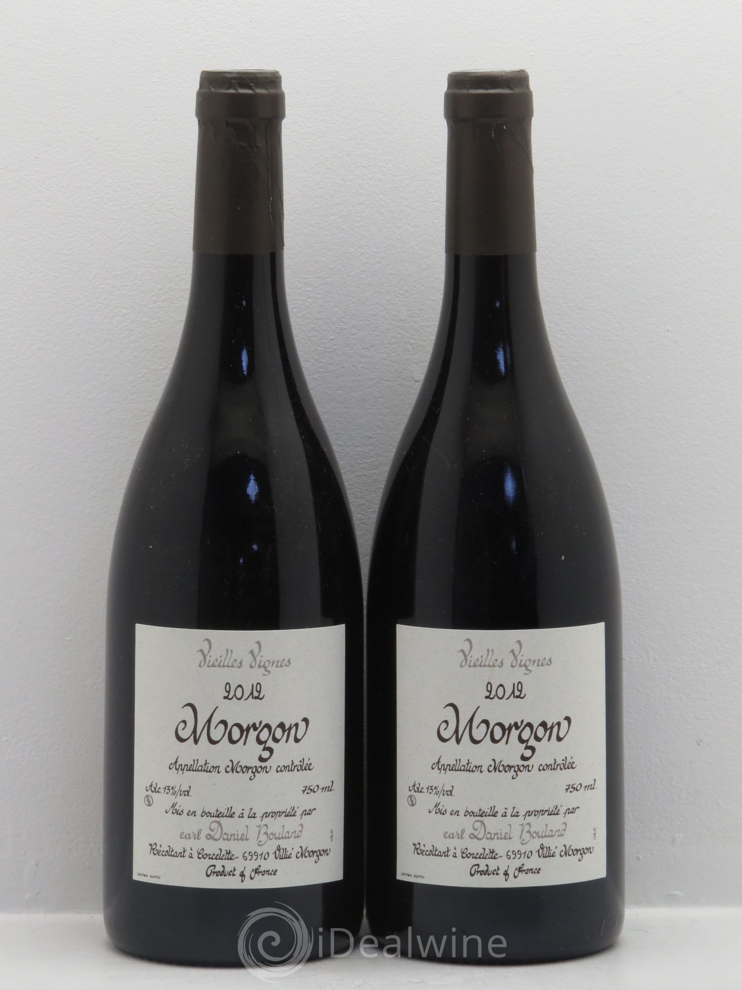 Morgon Vieilles Vignes Daniel Bouland (Domaine) 2012 - Lot de 2 bouteilles - 0