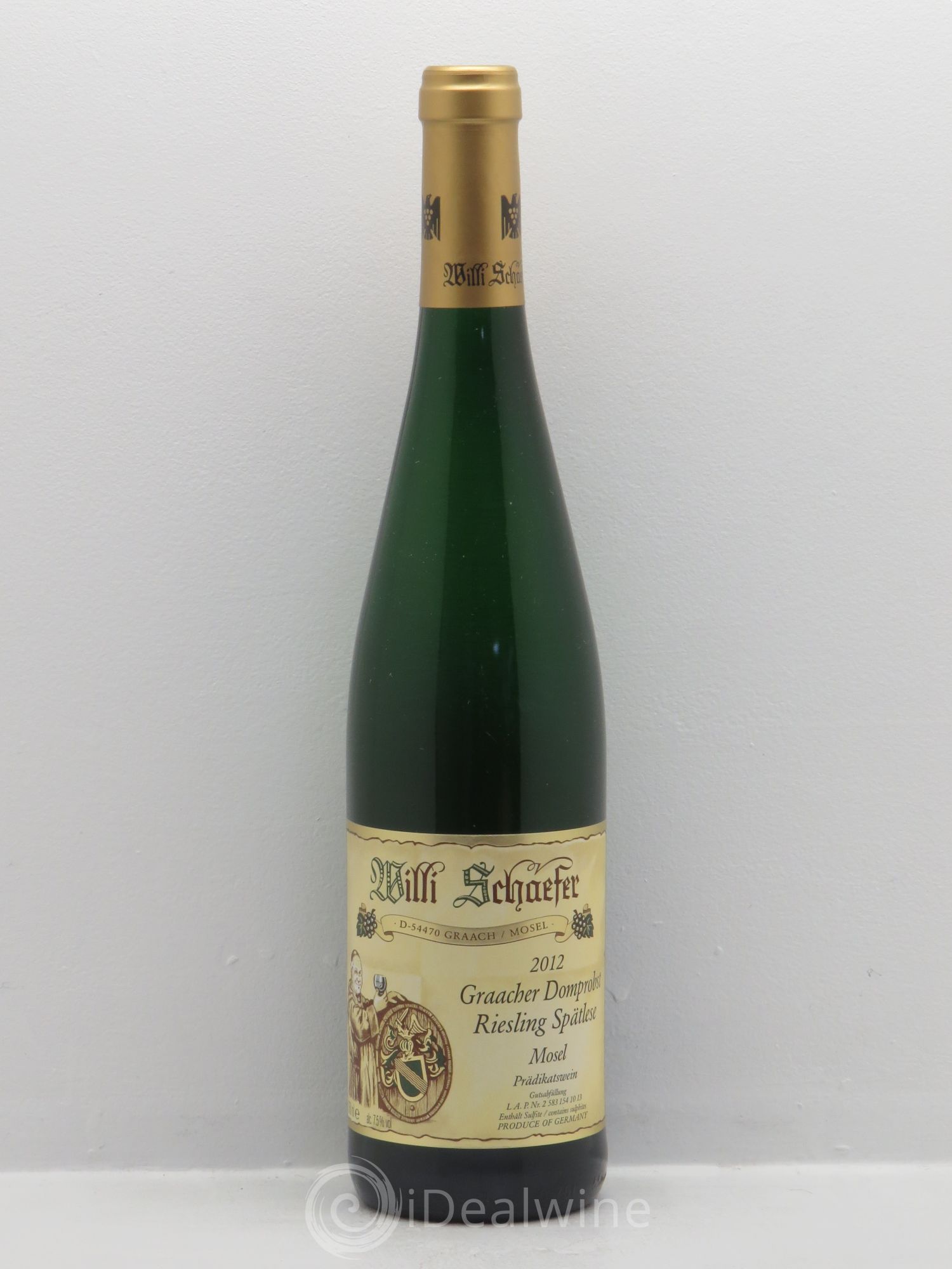 Allemagne Mosel-Saar Mosel Graacher Domprobst Riesling Spätlese Willi Schaefer Willi Schaefer 2012 - Posten von 1 Flasche - 0