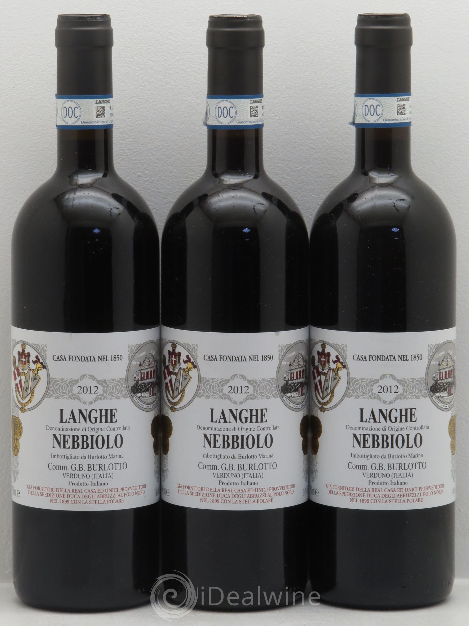 Langhe DOC Nebbiolo Burlotto 2012 - Posten von 3 Flaschen - 0