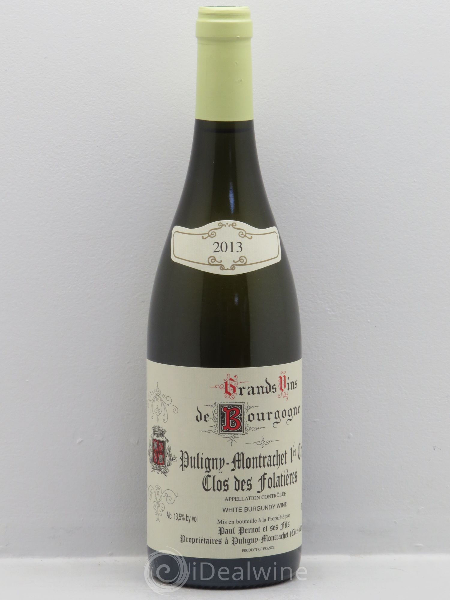 Puligny-Montrachet 1er Cru Clos des Folatières - Paul Pernot 2013 - Lotto di 1 bottiglia - 0