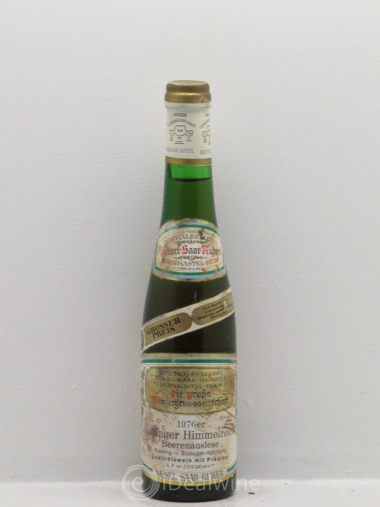 Allemagne Mosel-Saar Mosel Zeltinger Himmelreich Riesling Beerenauslese Zentralkellerei 1976 - Posten von 1 Demi-Flasche - 0