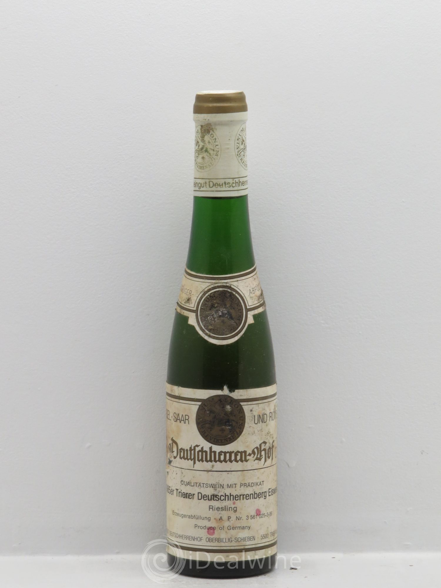 Allemagne Mosel-Saar Mosel Trierer Deutschherrenberg Riesling Eiswein Deutschherrenhof 1985 - Posten von 1 Demi-Flasche - 0