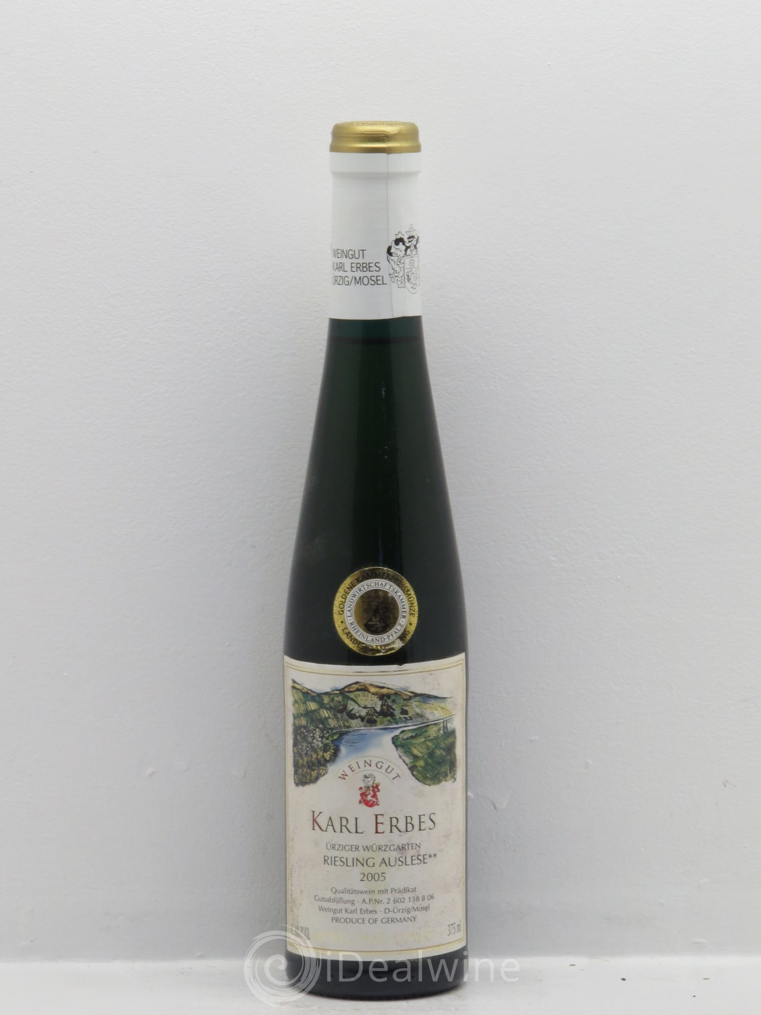 Allemagne Mosel-Saar Mosel Ürziger Würzgarten Riesling Auslese ** Karl Erbes (sans prix de réserve) 2005 - Posten von 1 Demi-Flasche - 0