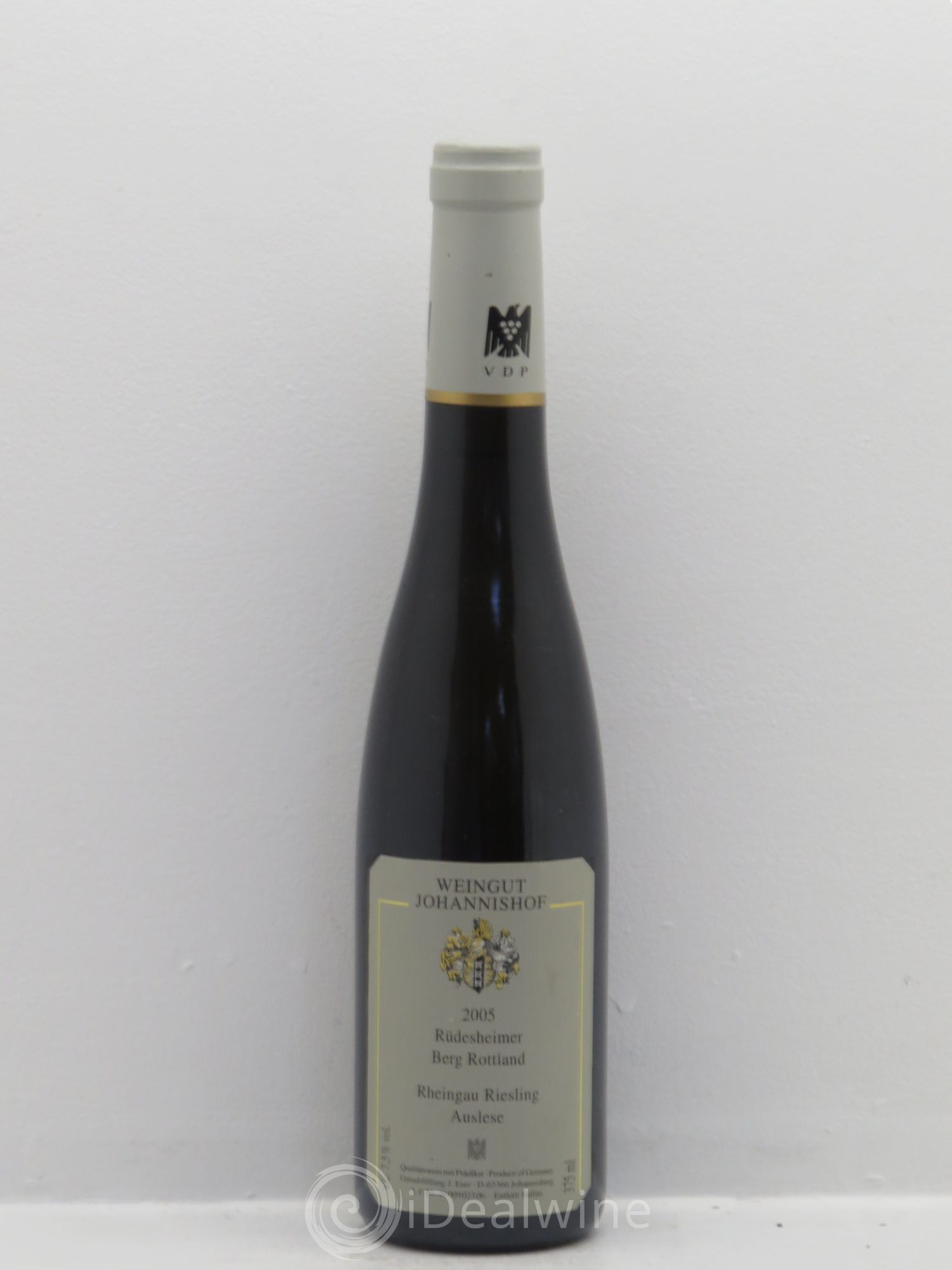 Allemagne Mosel-Saar Rheingau Rüdesheimer Berg Rottland Riesling Auslese Johannishof 2005 - Lot de 1 demi bouteille - 0