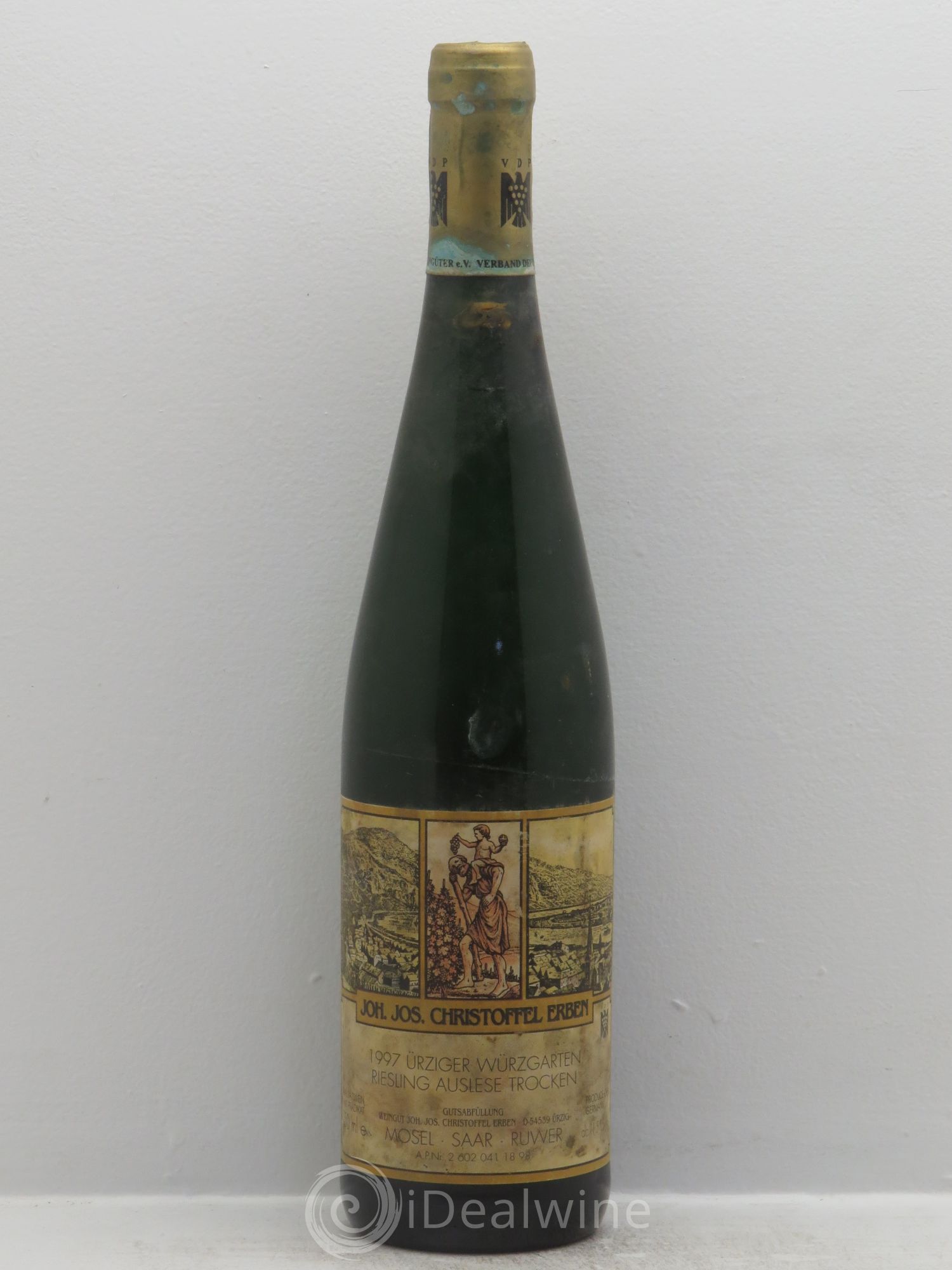 Riesling Mosel Ürziger Würzgarten Riesling Auslese Trocken Joh. Jos. Christoffel 1997 - Posten von 1 Flasche - 0