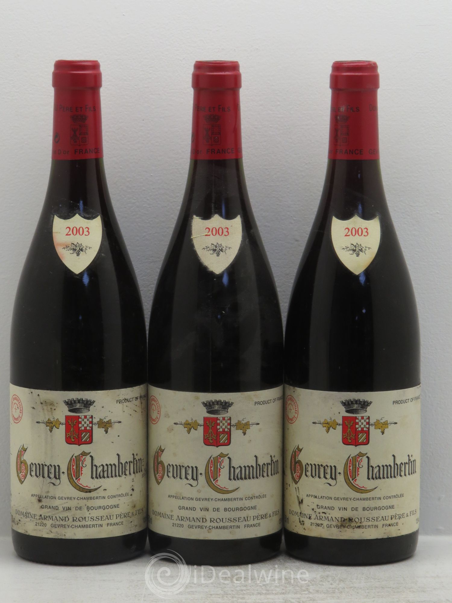 Gevrey-Chambertin Armand Rousseau (Domaine) 2003 - Lot de 3 bouteilles - 0