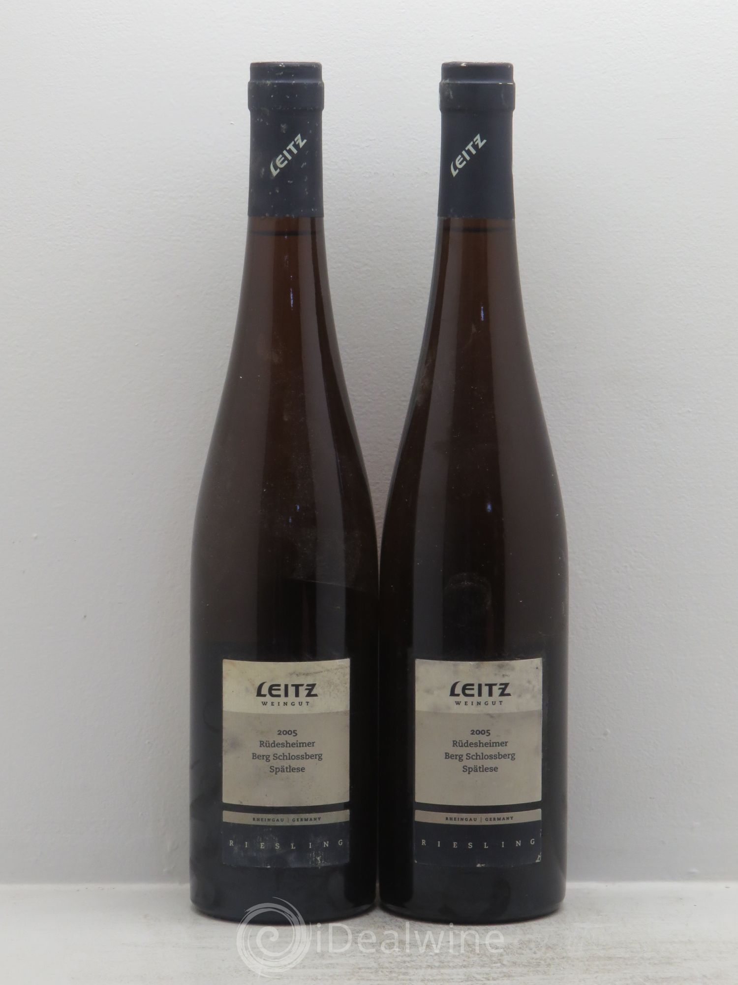 Riesling Rheingau Rüdesheimer Berg Schlossberg Riesling Spätlese Leitz Weingut 2005 - Posten von 2 Flaschen - 0