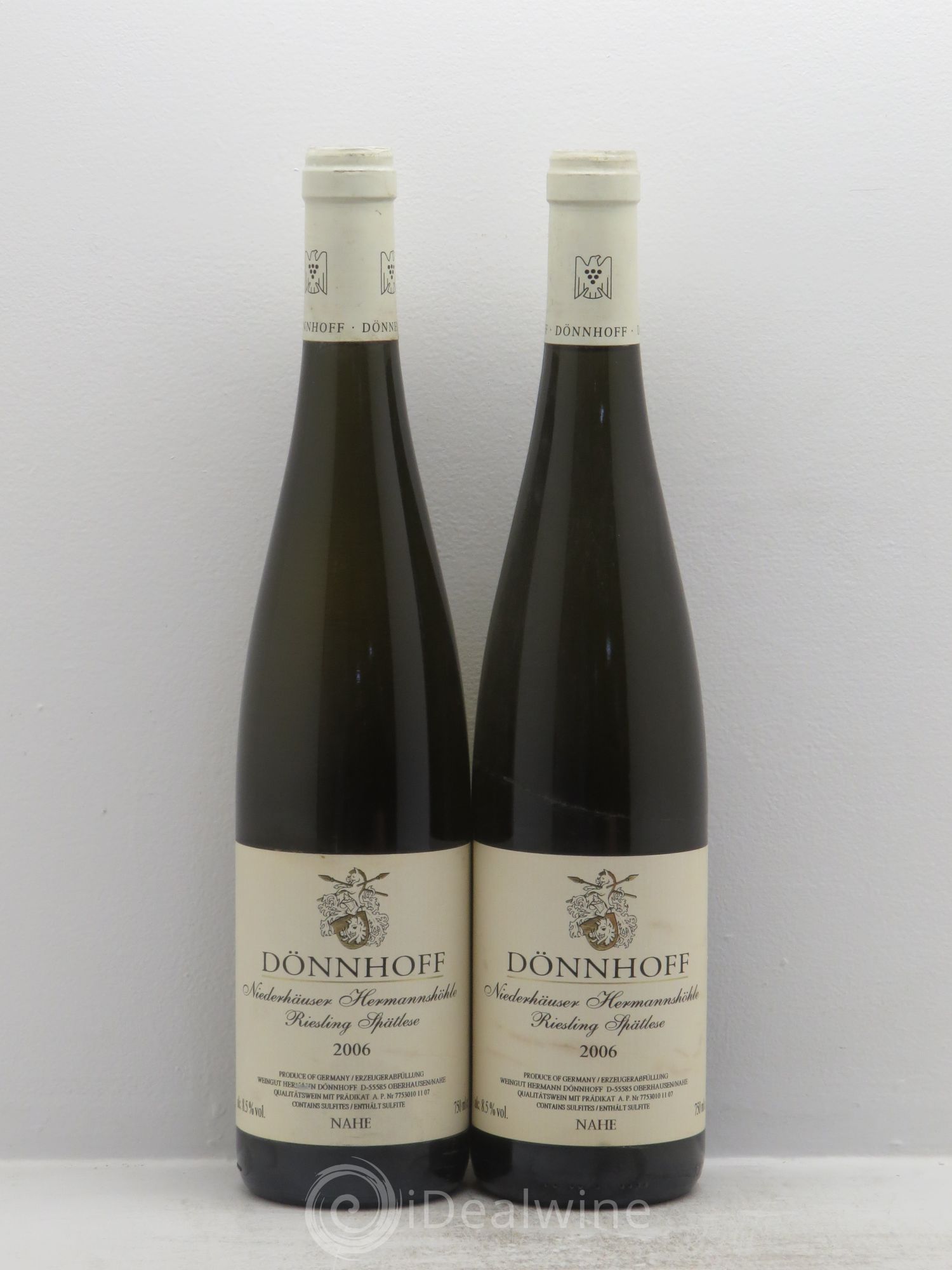 Riesling Nahe Niederhäuser Hermannshöhle Riesling Spätlese Dönnhoff 2006 - Posten von 2 Flaschen - 0