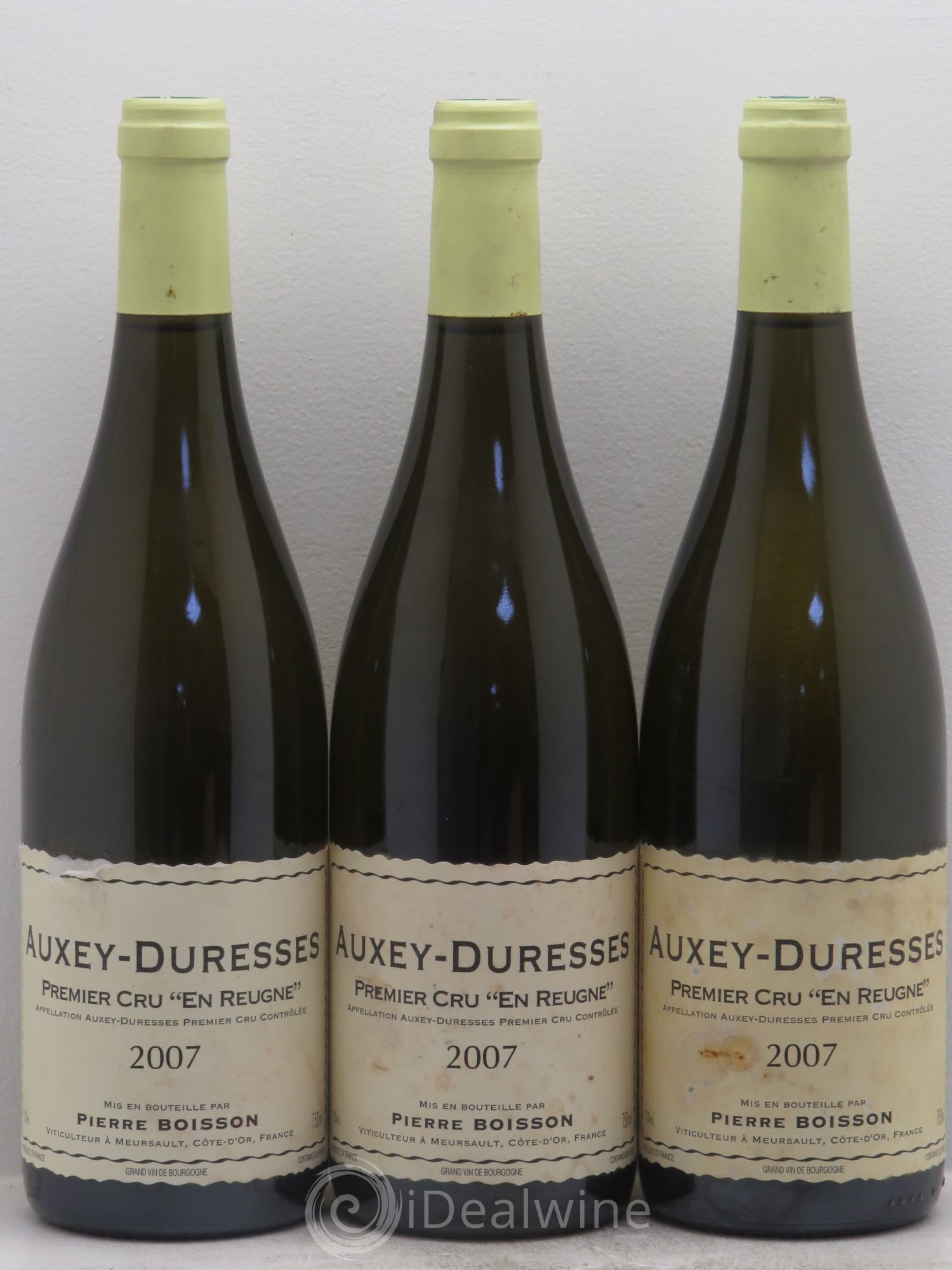 Auxey-Duresses 1er Cru En Reugne - Pierre Boisson 2007 - Lot de 3 bouteilles - 0