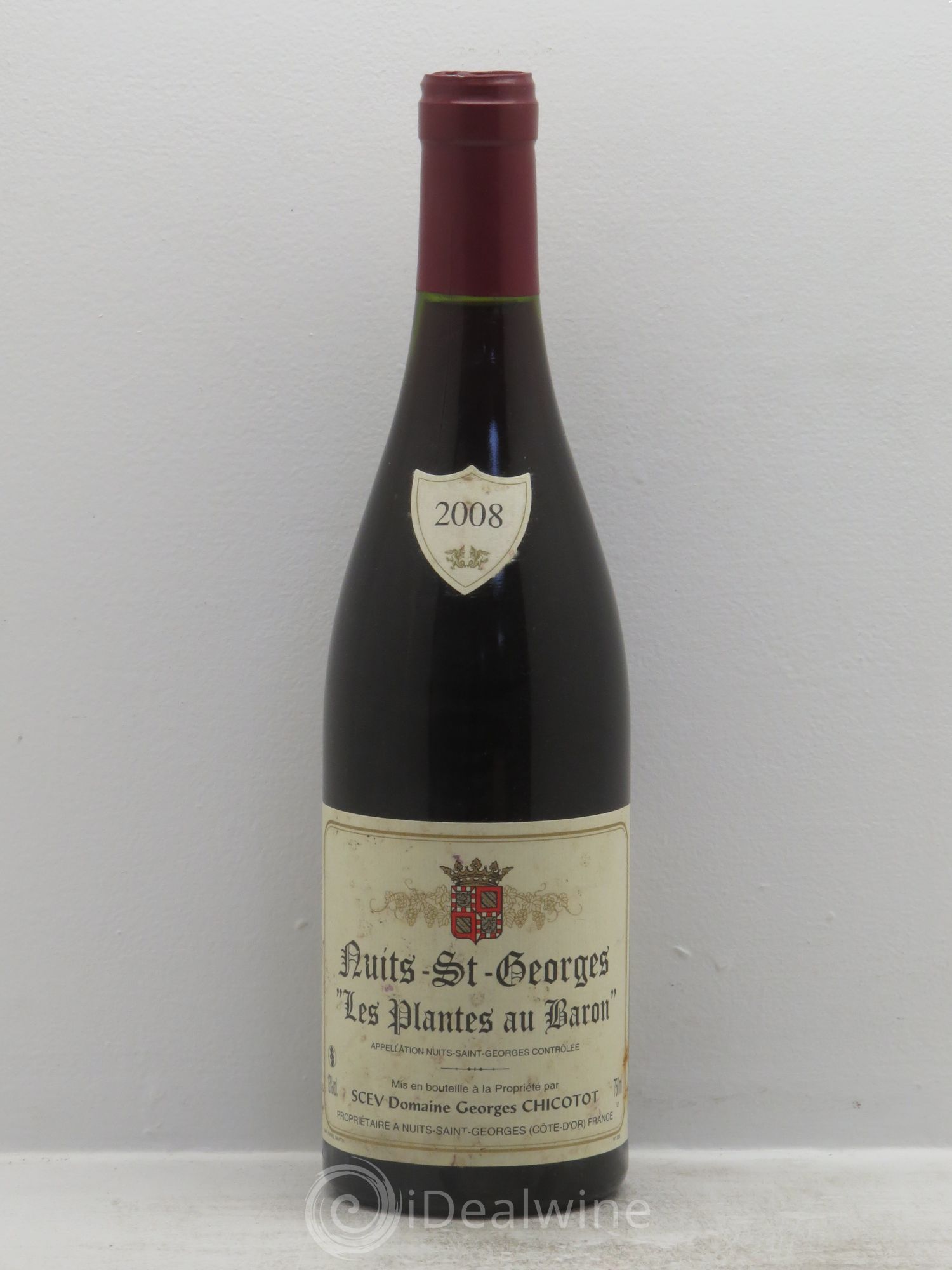 Nuits-Saint-Georges Les Plantes au Baron Domaine Chicotot 2008 - Posten von 1 Flasche - 0