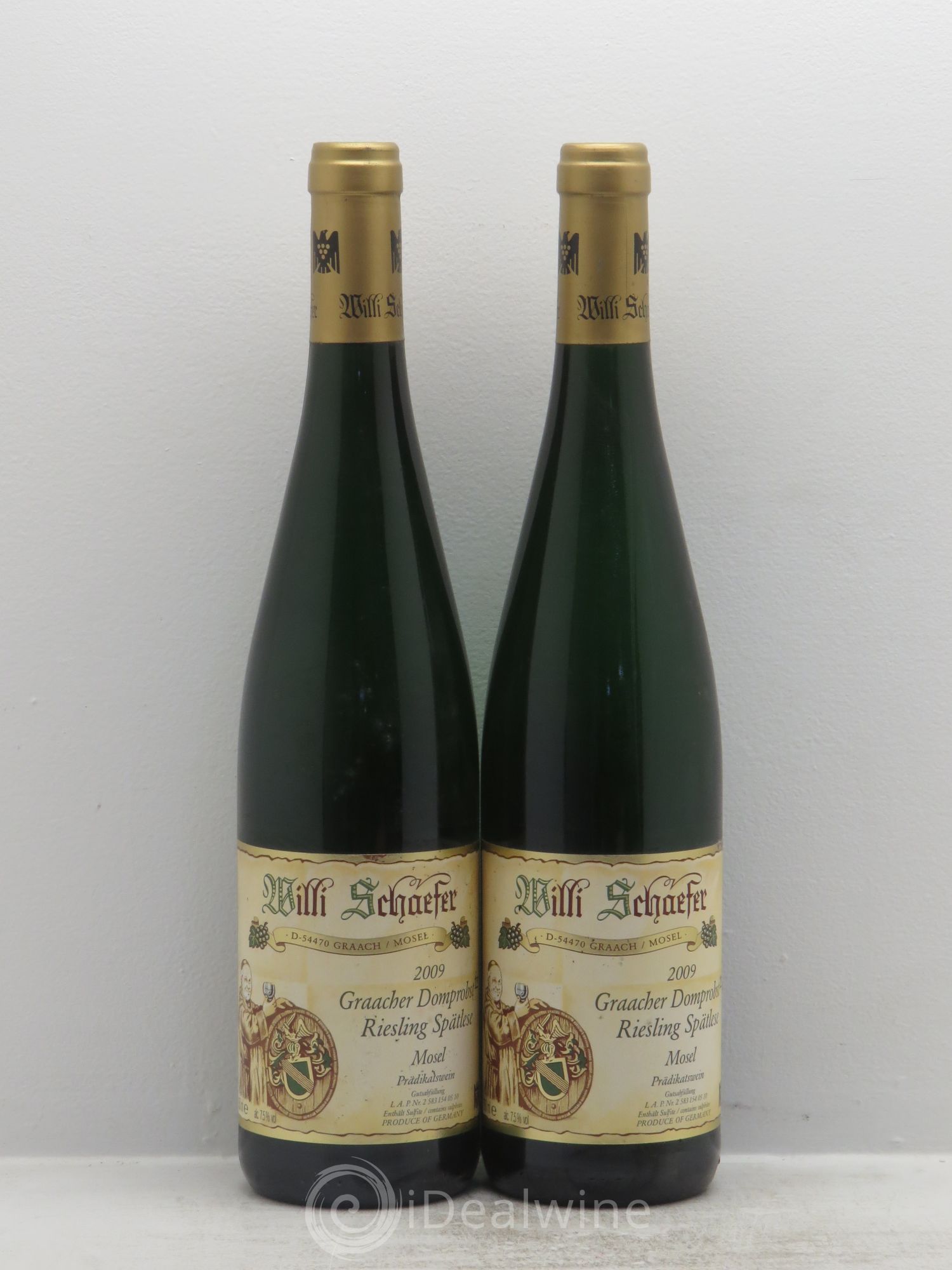 Riesling Mosel Graacher Domprobst Riesling Spätlese Willi Schaefer 2009 - Posten von 2 Flaschen - 0