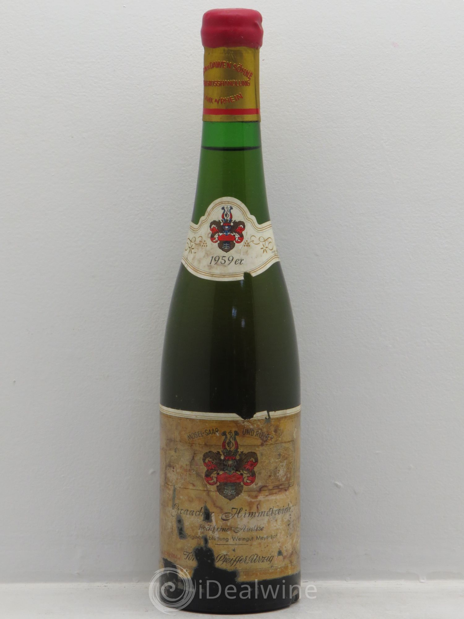 Riesling Mosel Graacher Himmelreich Riesling hochfeine Auslese Pfeiffer 1959 - Posten von 1 Flasche - 0