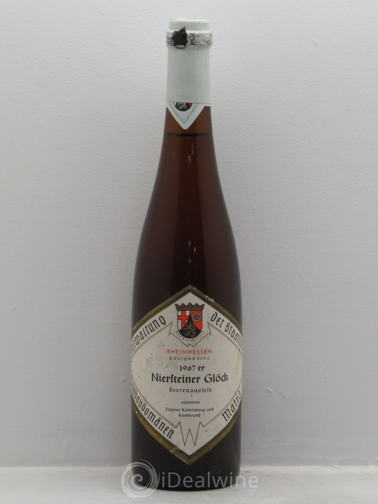 Riesling Rheinhessen Niersteiner Glöck Beerenauslese Weinbaudomänen Mainz 1967 - Lotto di 1 bottiglia - 0