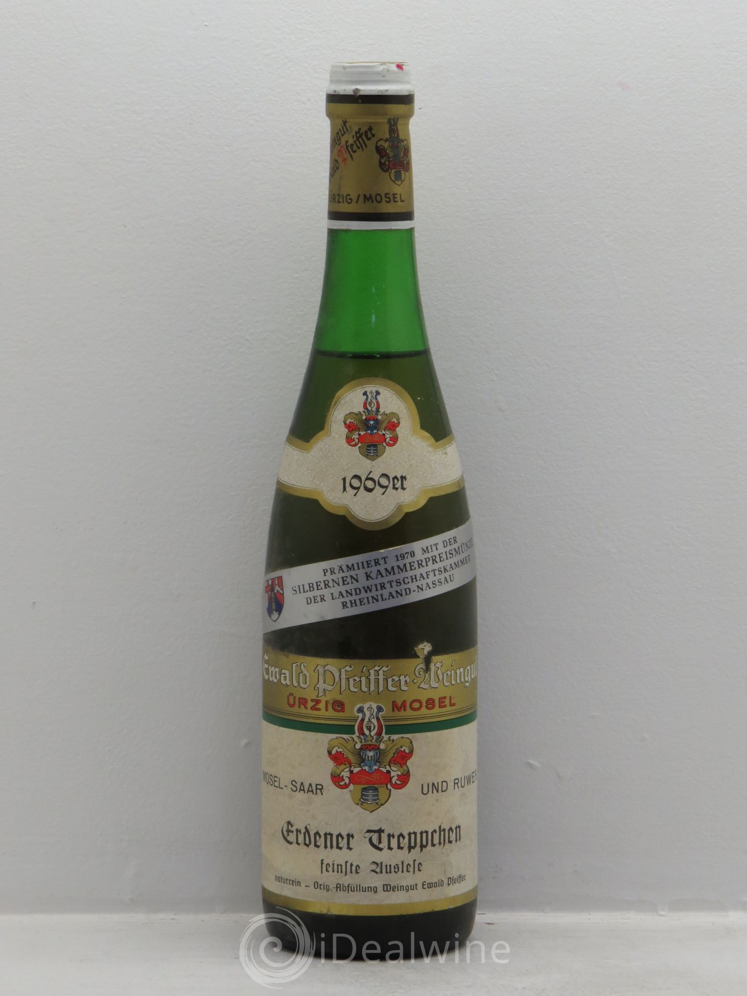 Riesling Mosel Erdener Treppchen Riesling feinste Auslese Pfeiffer 1969 - Posten von 1 Flasche - 0