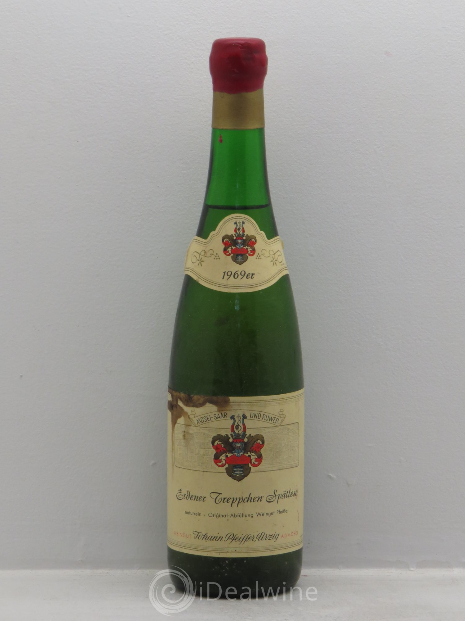 Riesling Mosel Erdener Treppchen Riesling Spätlese Johann Pfeiffer (sans prix de réserve) 1969 - Lotto di 1 bottiglia - 0