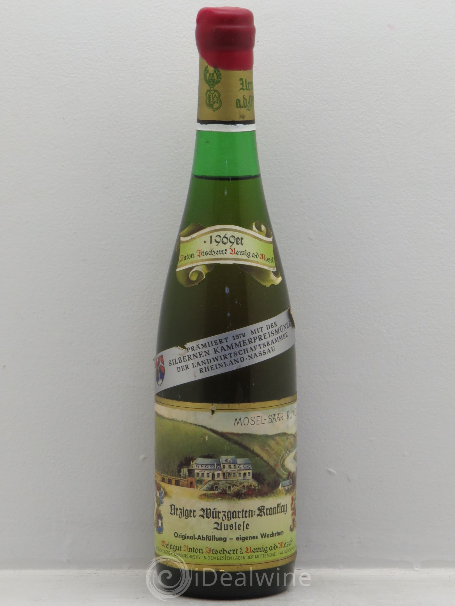 Riesling Mosel Ürziger Würzgarten Kranflay Riesling Auslese Itschert 1969 - Posten von 1 Flasche - 0